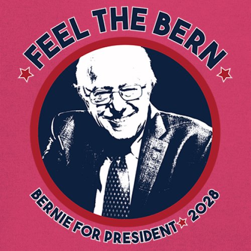 Feel The Bern 2028 Youth T-shirt Bernie Sanders For President Vote Kids - Picture 46 of 50