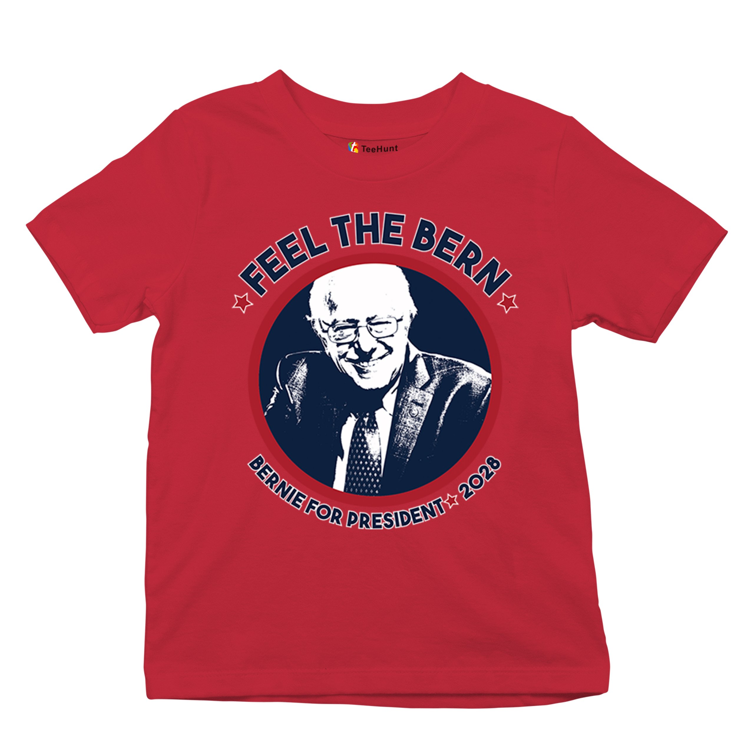 Feel The Bern 2028 Youth T-shirt Bernie Sanders For President Vote Kids - Picture 20 of 50