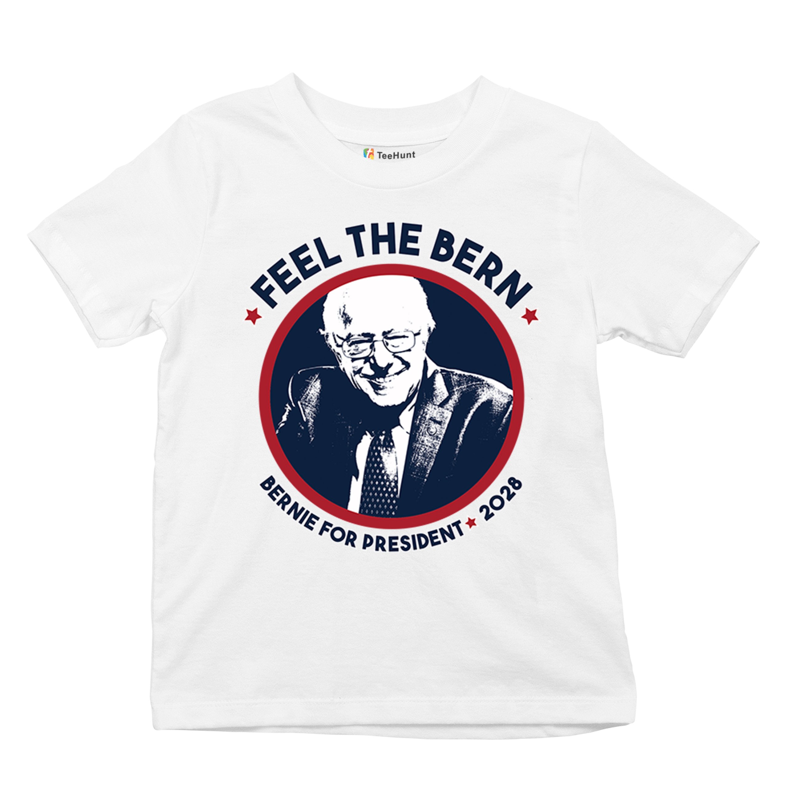 Feel The Bern 2028 Youth T-shirt Bernie Sanders For President Vote Kids - Picture 27 of 50