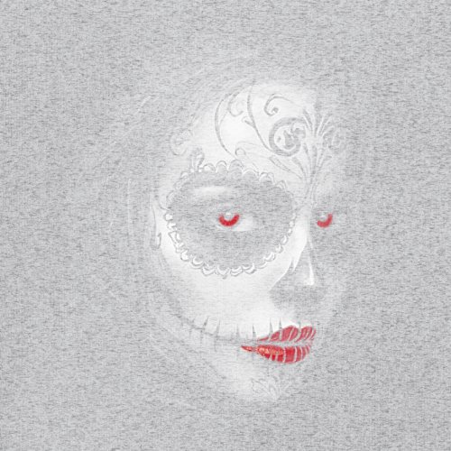Sugar Skull Portrait Youth T-shirt Gothic Beauty Red Lips Day of the Dead Kids - Picture 11 of 50