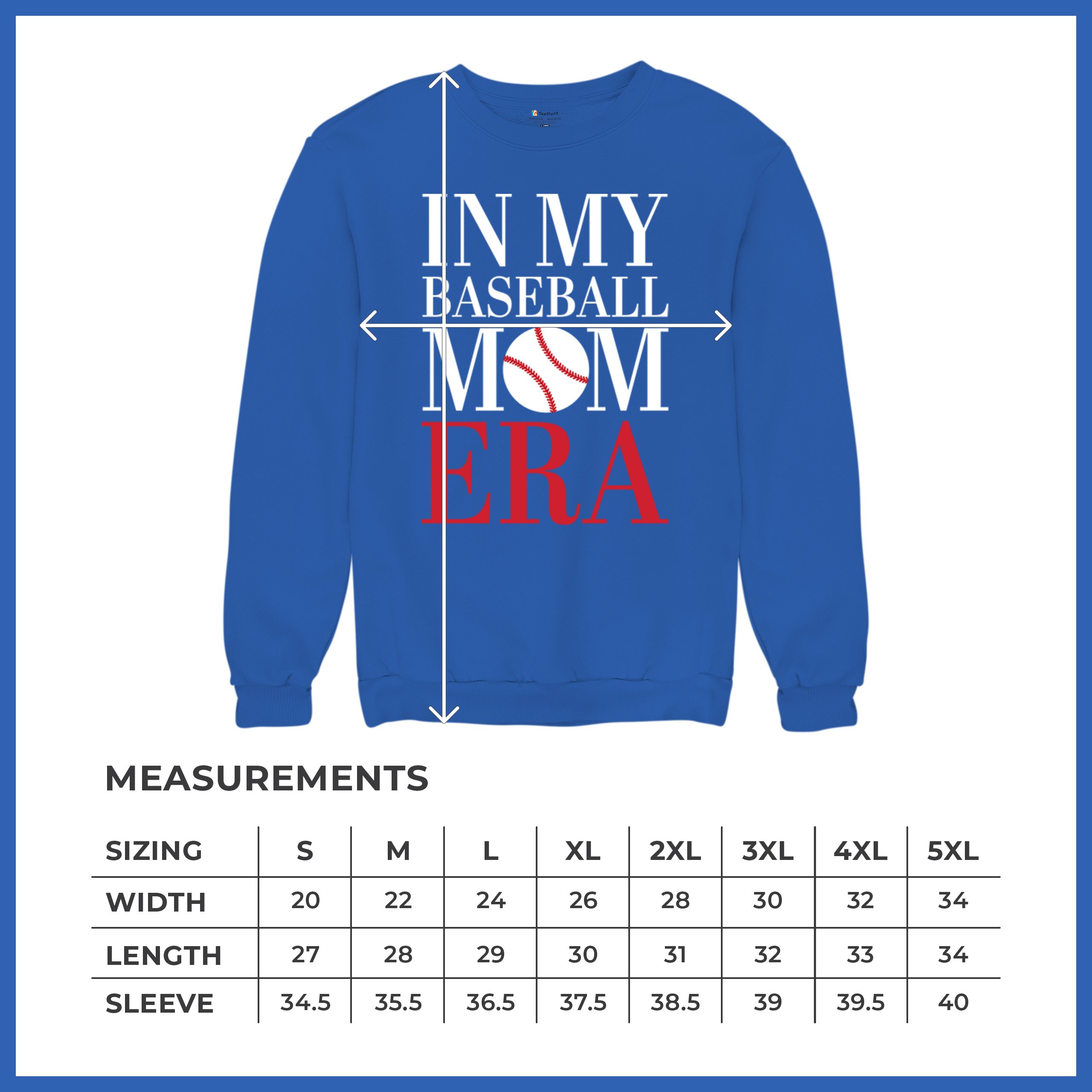 In My Baseball Mom Era Sweatshirt Funny Mom of Boys Best Team Mother Crewneck - Picture 29 of 29
