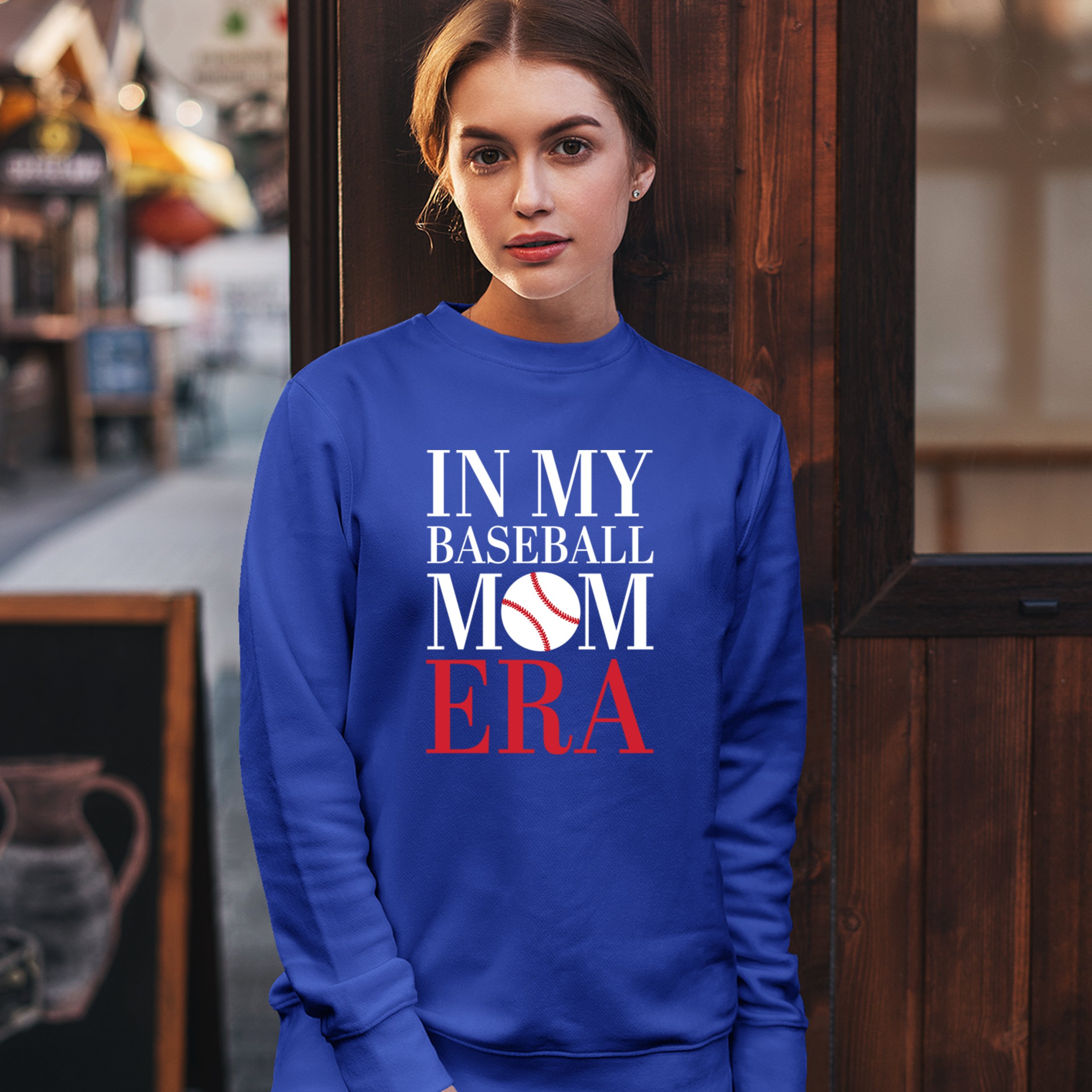 In My Baseball Mom Era Sweatshirt Funny Mom of Boys Best Team Mother Crewneck - Picture 26 of 29