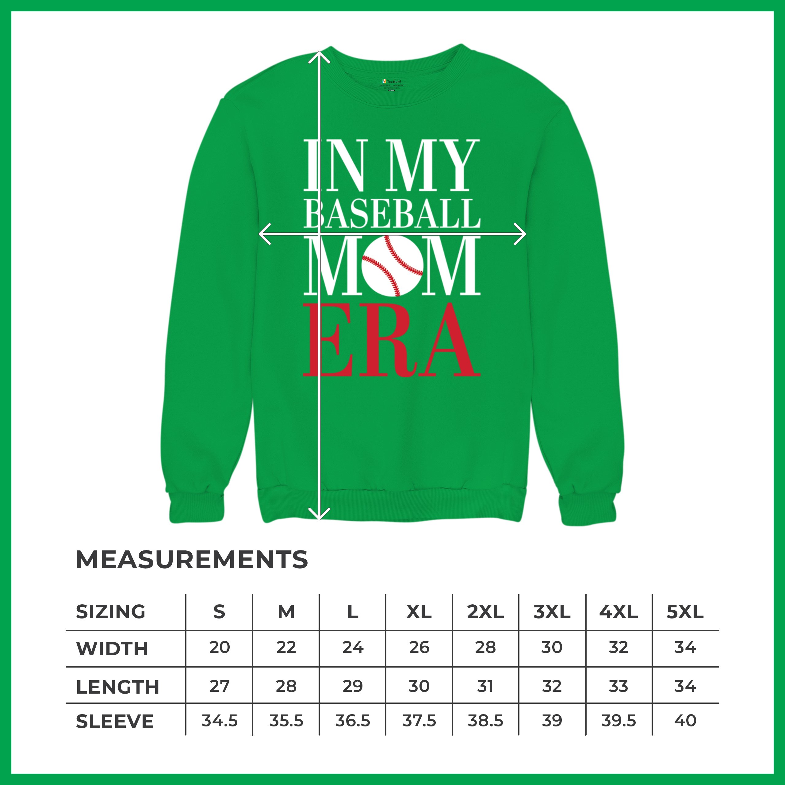 In My Baseball Mom Era Sweatshirt Funny Mom of Boys Best Team Mother Crewneck - Picture 22 of 29