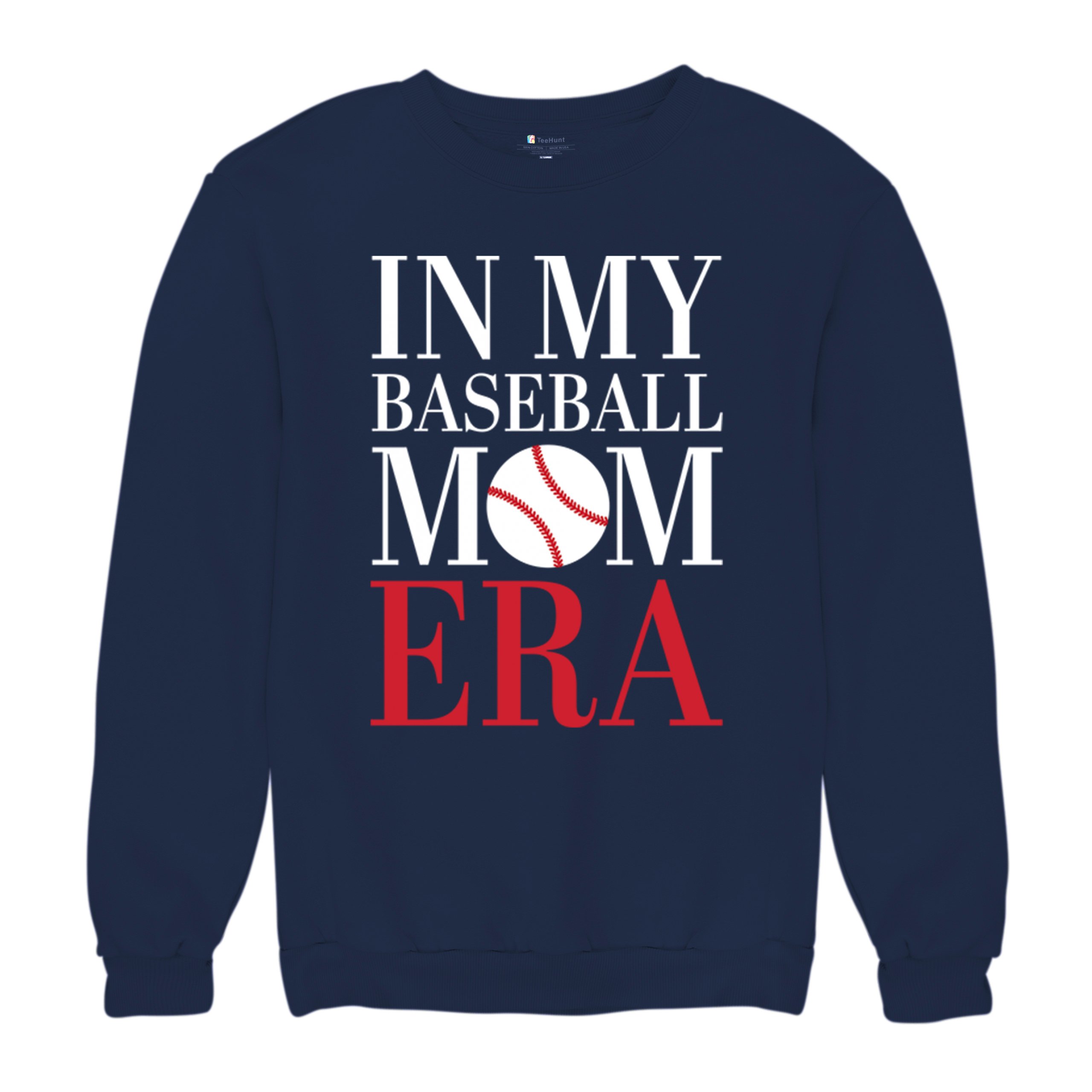 In My Baseball Mom Era Sweatshirt Funny Mom of Boys Best Team Mother Crewneck - Picture 13 of 29