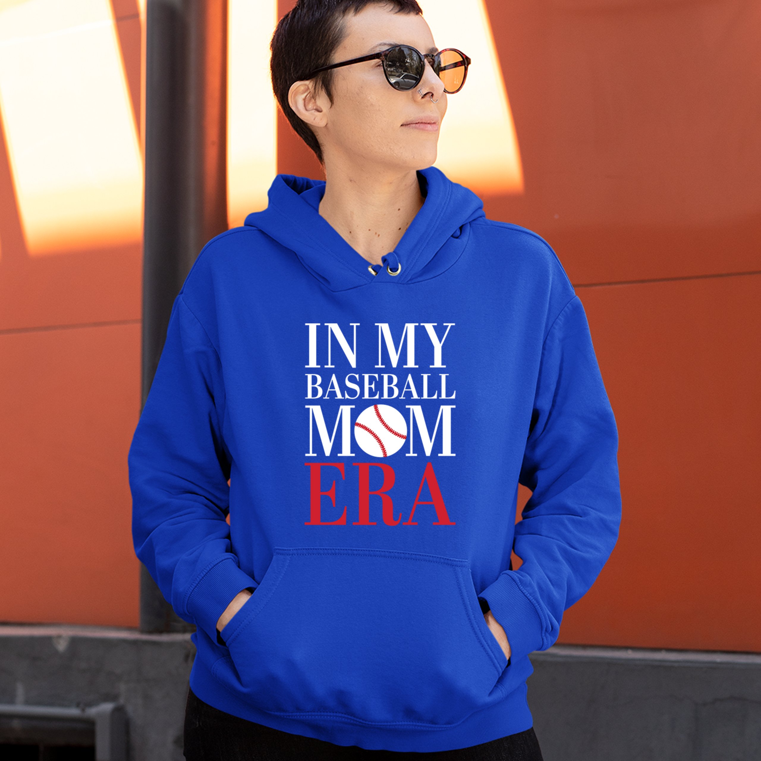 In My Baseball Mom Era Sweatshirt Funny Mom of Boys Best Team Mother Hoodie - Picture 19 of 29