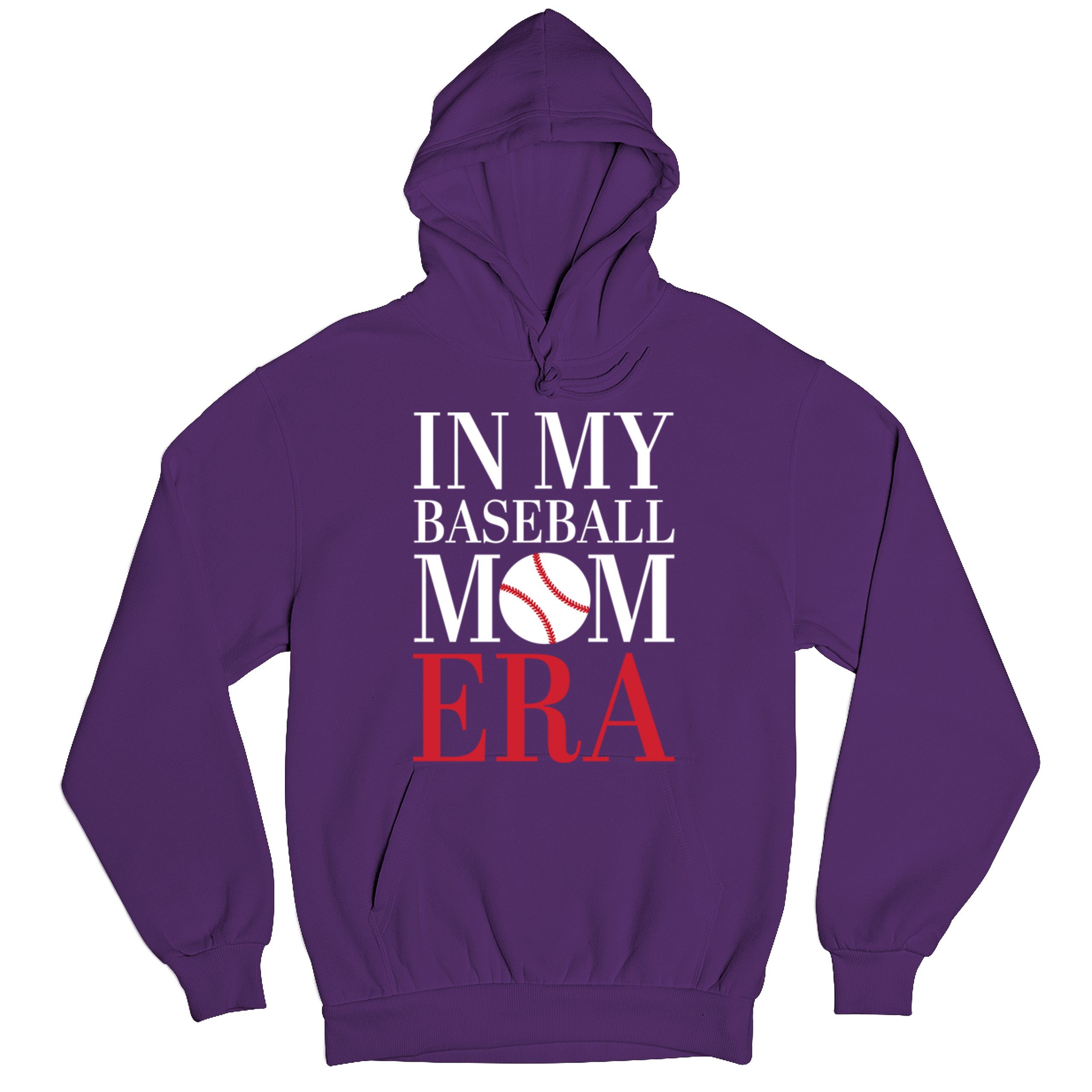 In My Baseball Mom Era Sweatshirt Funny Mom of Boys Best Team Mother Hoodie - Picture 13 of 29
