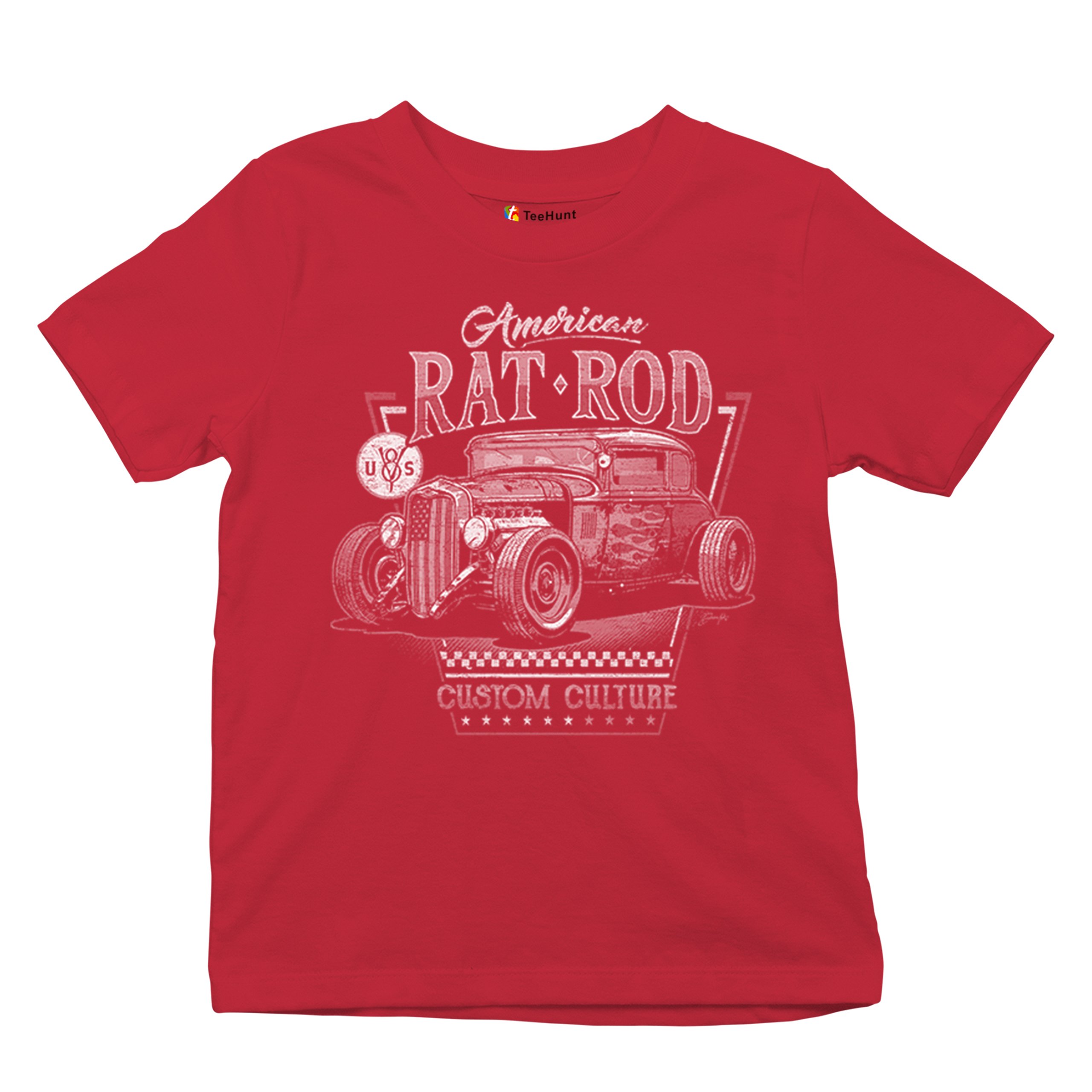 American Rat Rod Youth T-shirt Hot Rod Custom Culture Classic Vintage Car Kids - Picture 13 of 22