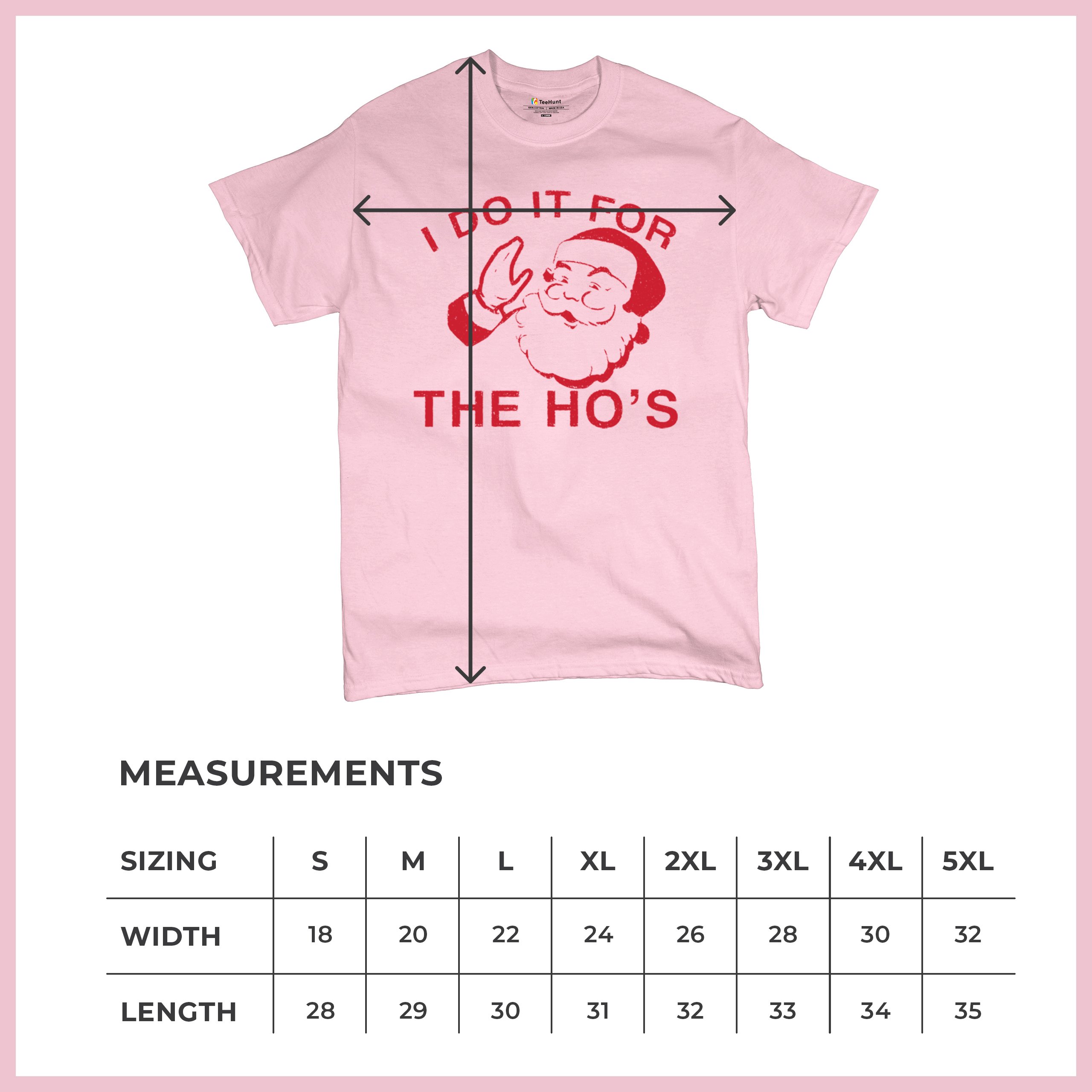 I Do It For The Ho's Funny Christmas T-shirt Santa Xmas Ugly Humor Men's Tee - Picture 29 of 29
