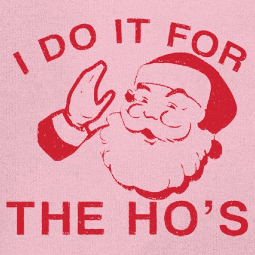 I Do It For The Ho's Funny Christmas T-shirt Santa Xmas Ugly Humor Men's Tee - Picture 25 of 29