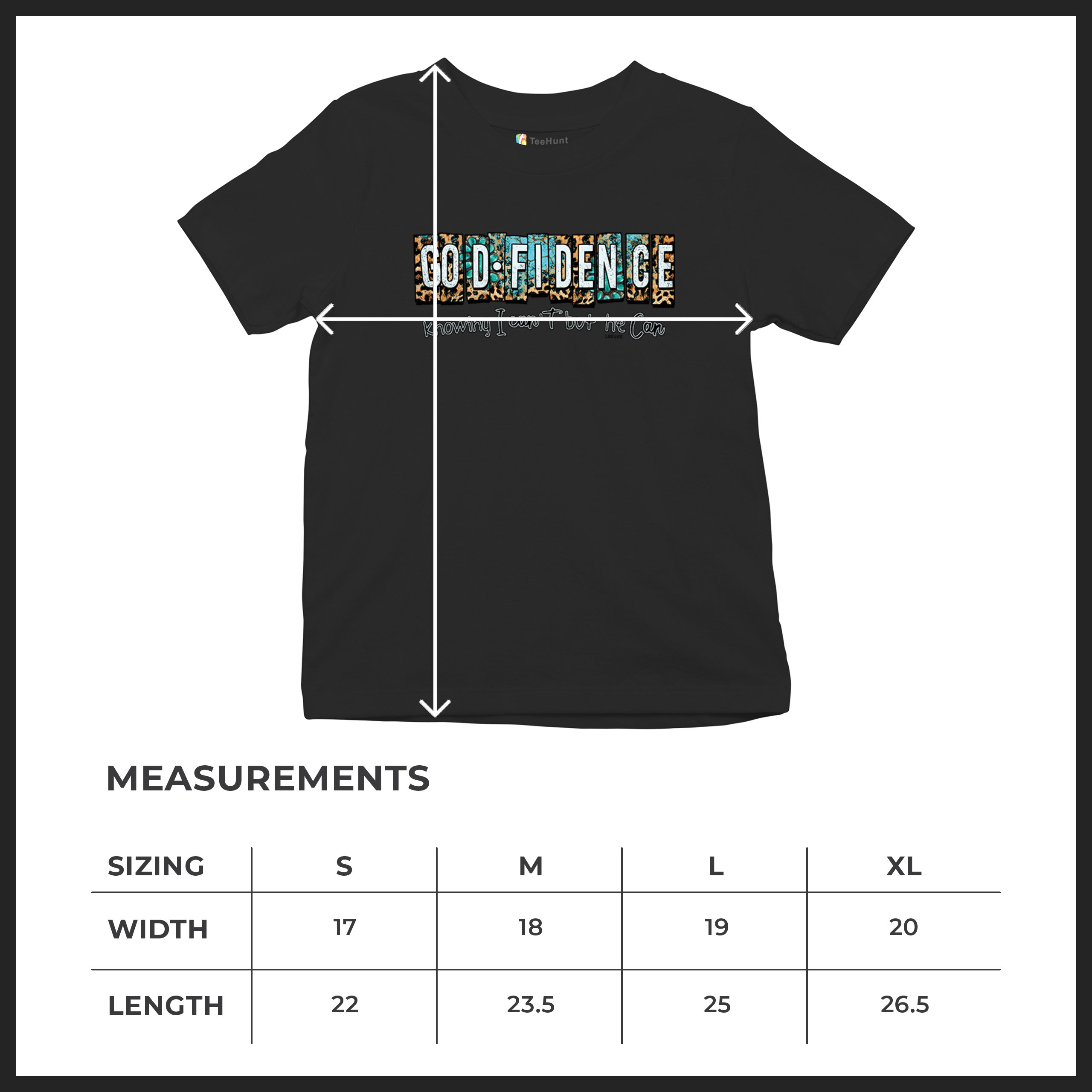GODfidence Youth T-shirt Christian Religious Confident in God Motivation Kids - Picture 15 of 50