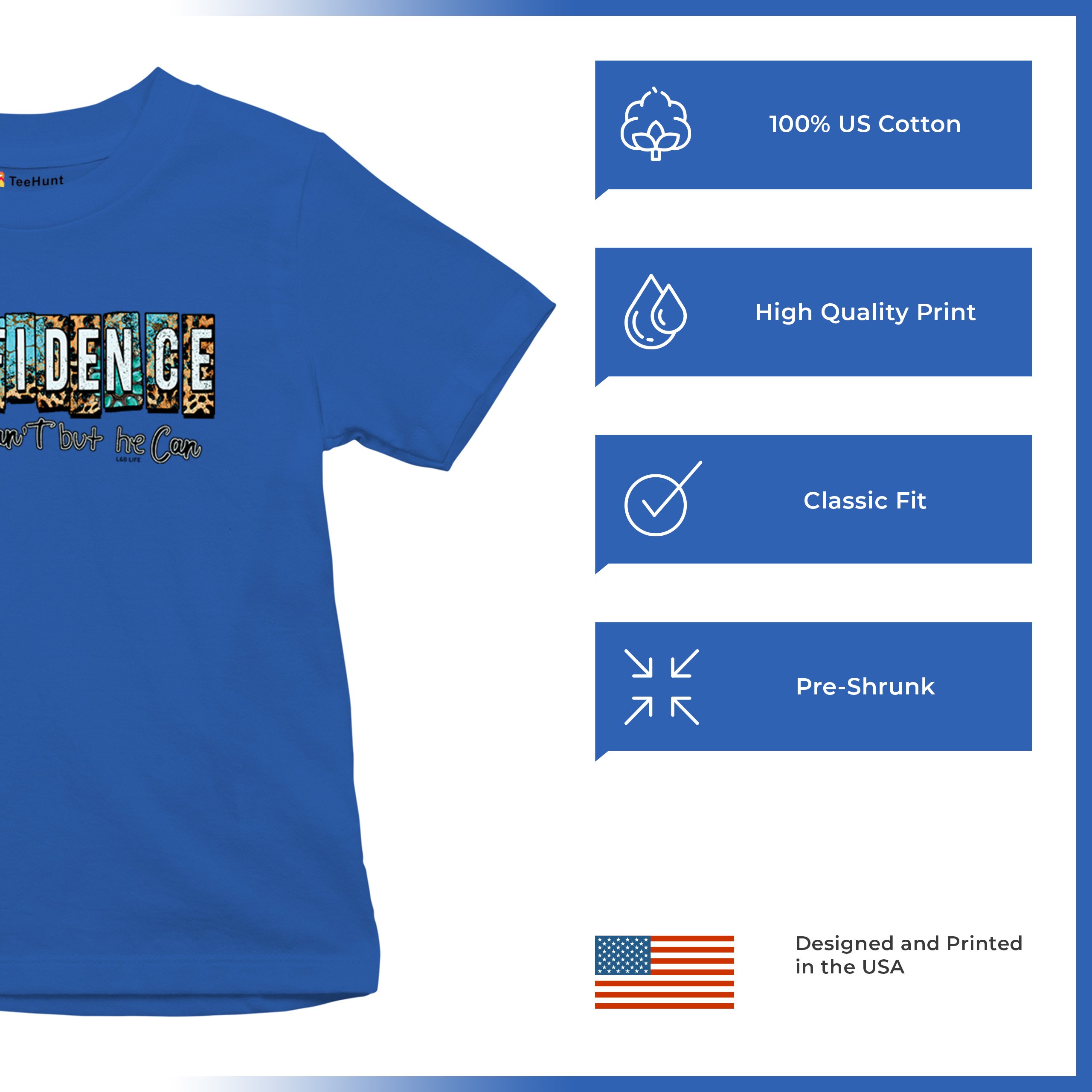 GODfidence Youth T-shirt Christian Religious Confident in God Motivation Kids - Picture 42 of 50