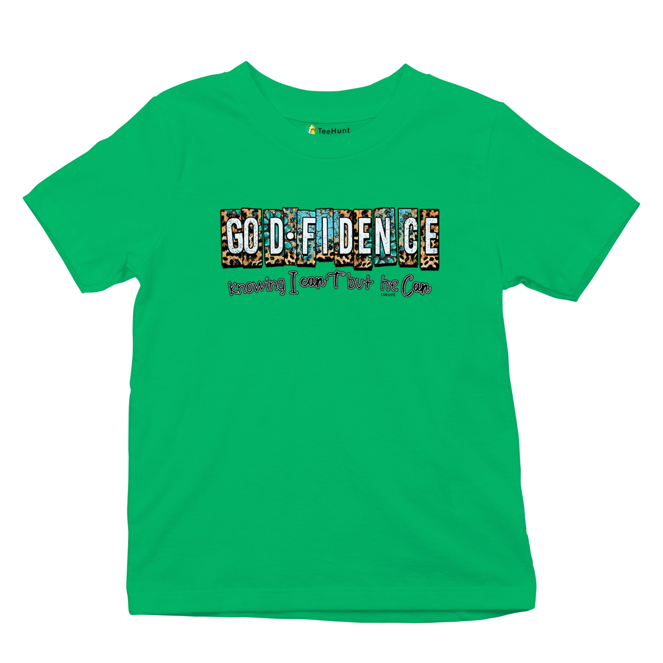 GODfidence Youth T-shirt Christian Religious Confident in God Motivation Kids - Picture 34 of 50