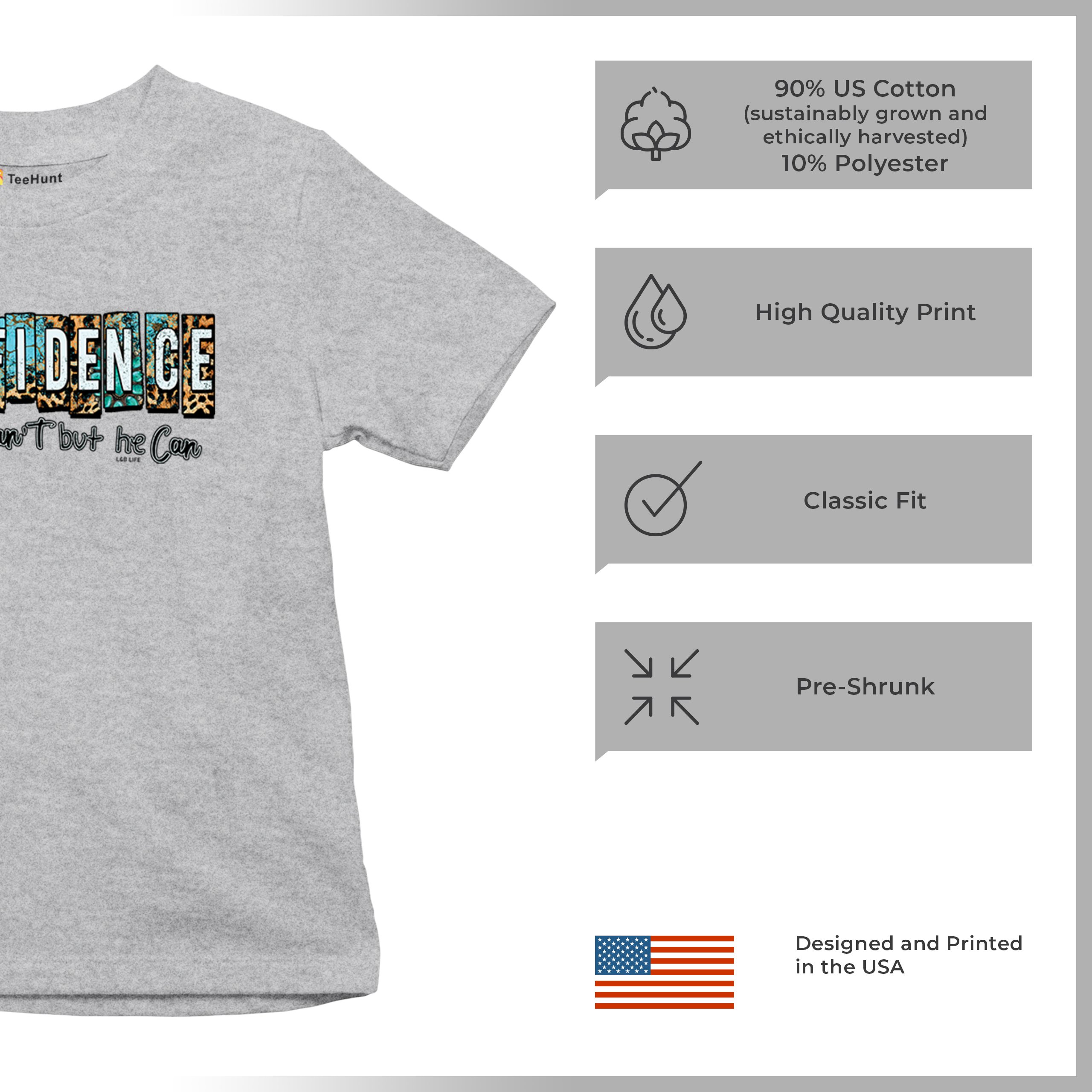 GODfidence Youth T-shirt Christian Religious Confident in God Motivation Kids - Picture 21 of 50