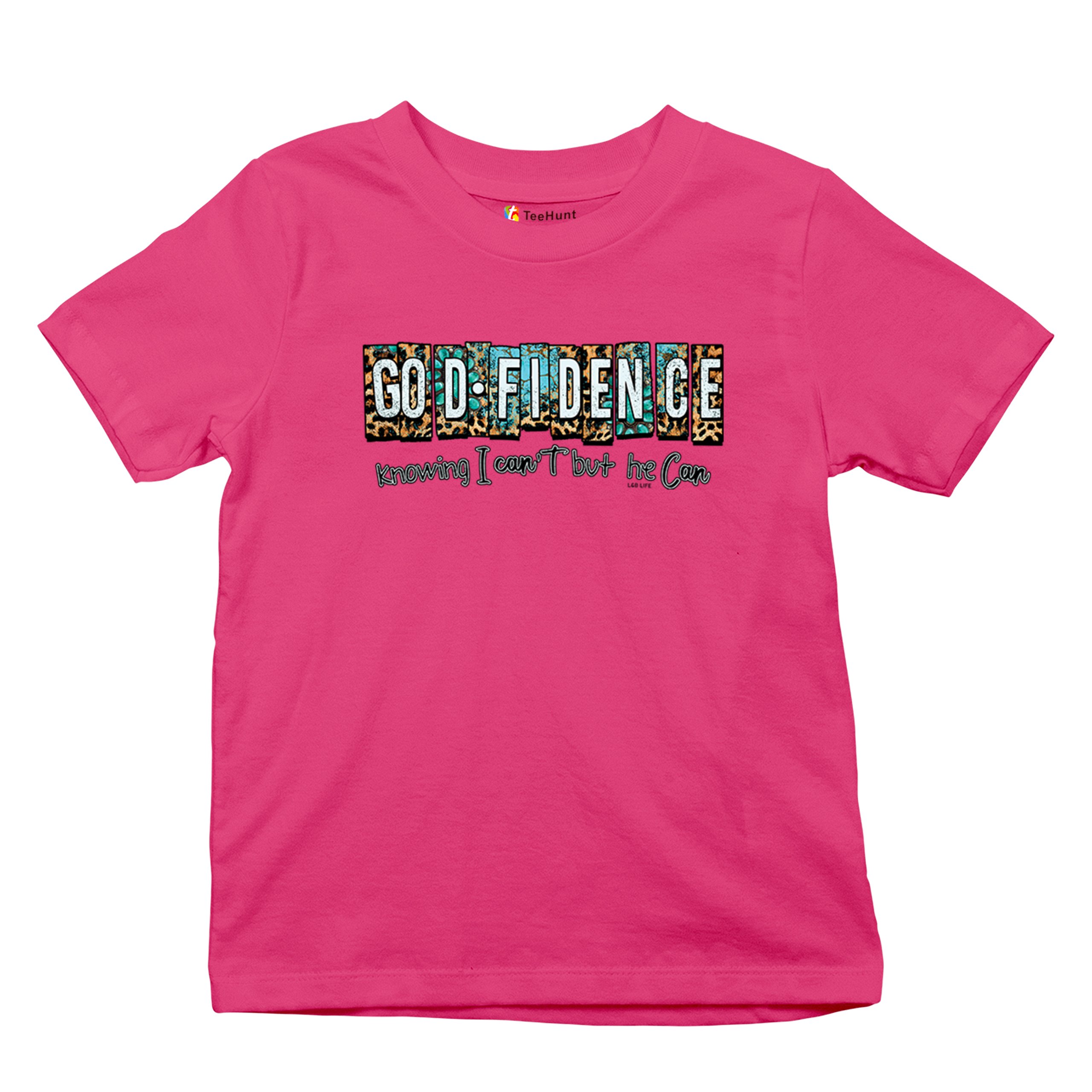 GODfidence Youth T-shirt Christian Religious Confident in God Motivation Kids - Picture 48 of 50