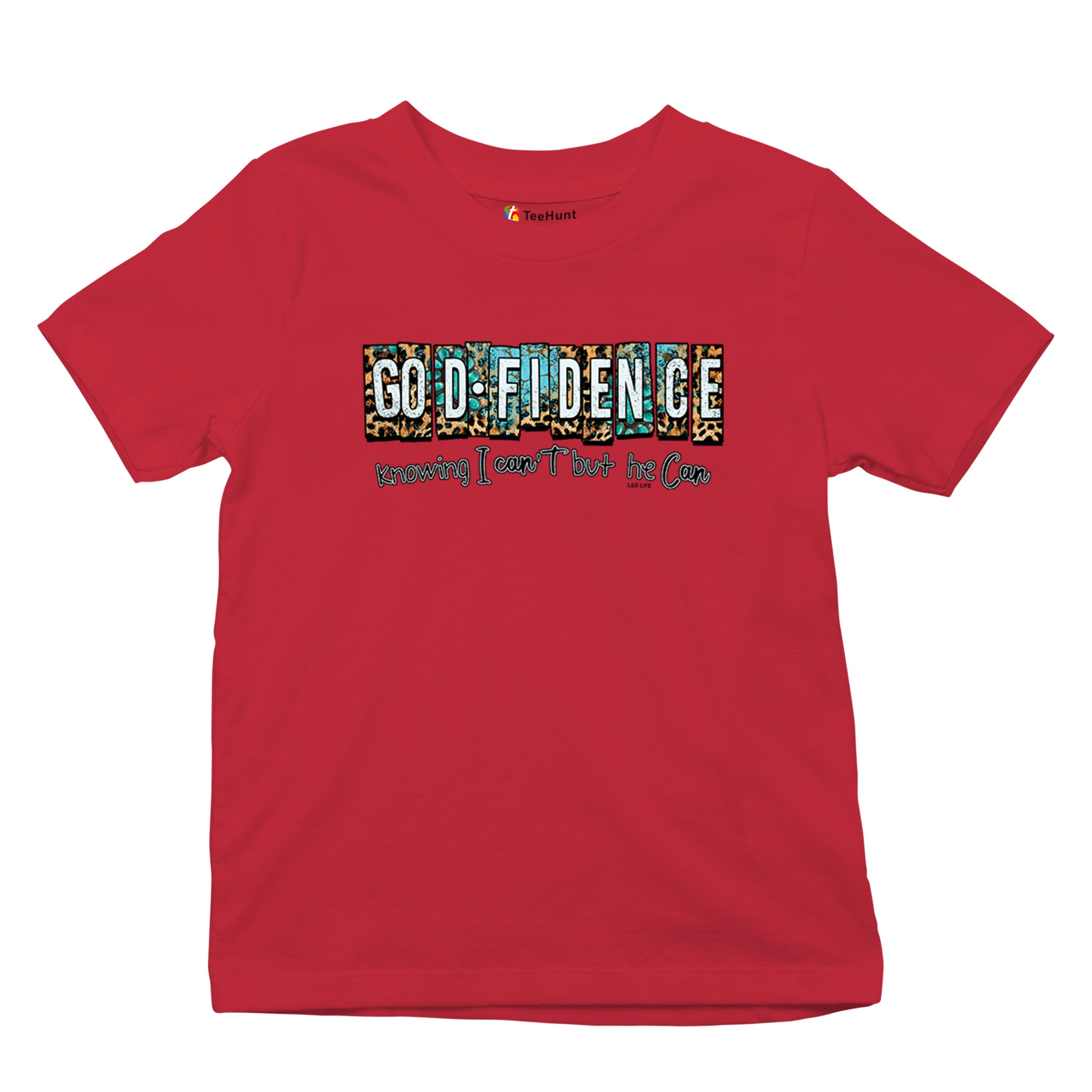GODfidence Youth T-shirt Christian Religious Confident in God Motivation Kids - Picture 27 of 50