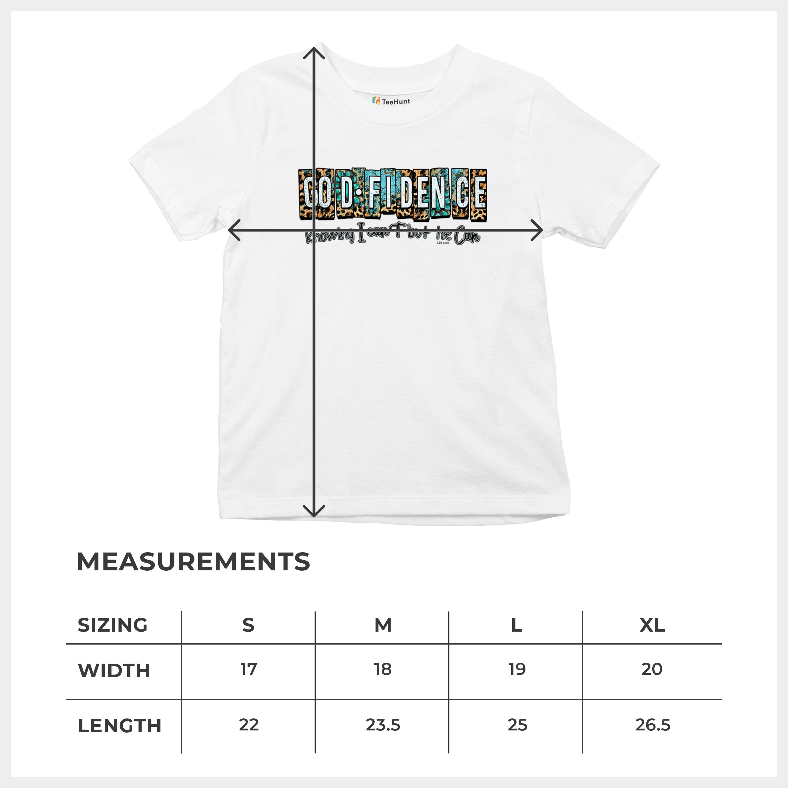 GODfidence Youth T-shirt Christian Religious Confident in God Motivation Kids - Picture 8 of 50