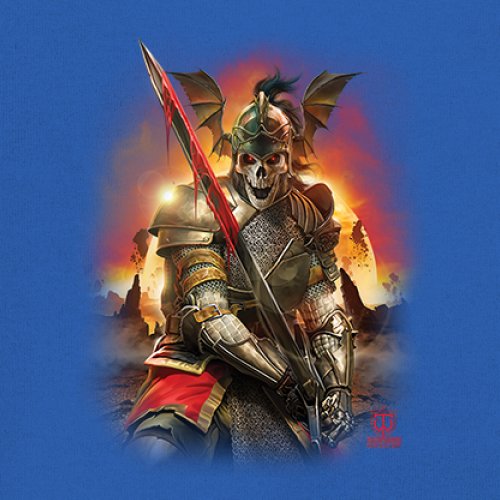 Apocalypse Reaper Youth T-shirt Fantasy Skeleton Knight Sword Dragon Kids - Picture 39 of 50