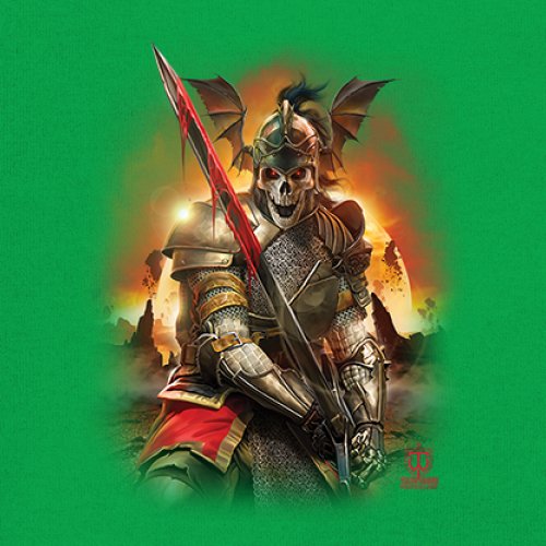 Apocalypse Reaper Youth T-shirt Fantasy Skeleton Knight Sword Dragon Kids - Picture 32 of 50