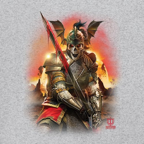 Apocalypse Reaper Youth T-shirt Fantasy Skeleton Knight Sword Dragon Kids - Picture 11 of 50