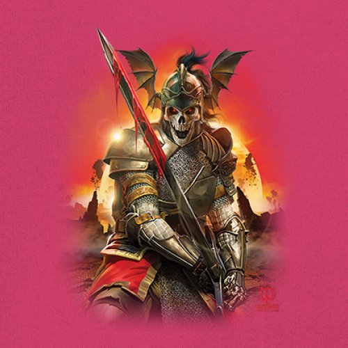 Apocalypse Reaper Youth T-shirt Fantasy Skeleton Knight Sword Dragon Kids - Picture 46 of 50