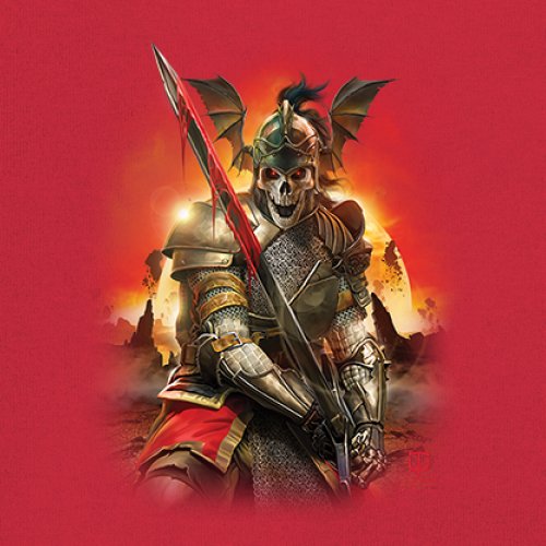 Apocalypse Reaper Youth T-shirt Fantasy Skeleton Knight Sword Dragon Kids - Picture 18 of 50