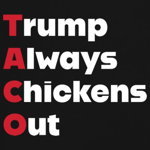 ALTRA T shirt manica lunga Trump Always Chickens Out anti dittatore no re protesta