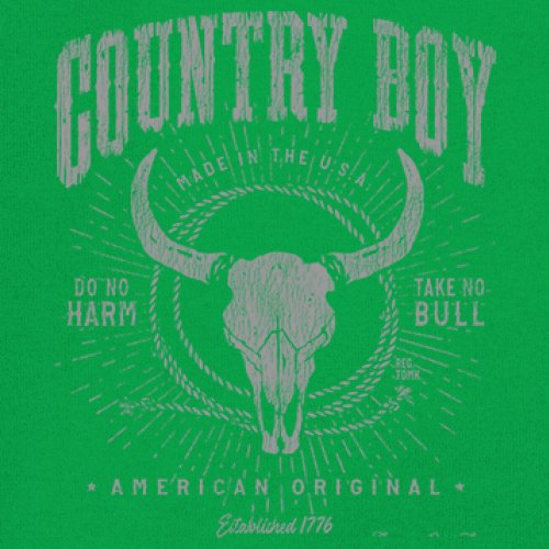 Country Boy American Original Youth T-shirt Bull Skull Country Ranch Kids - Picture 18 of 29