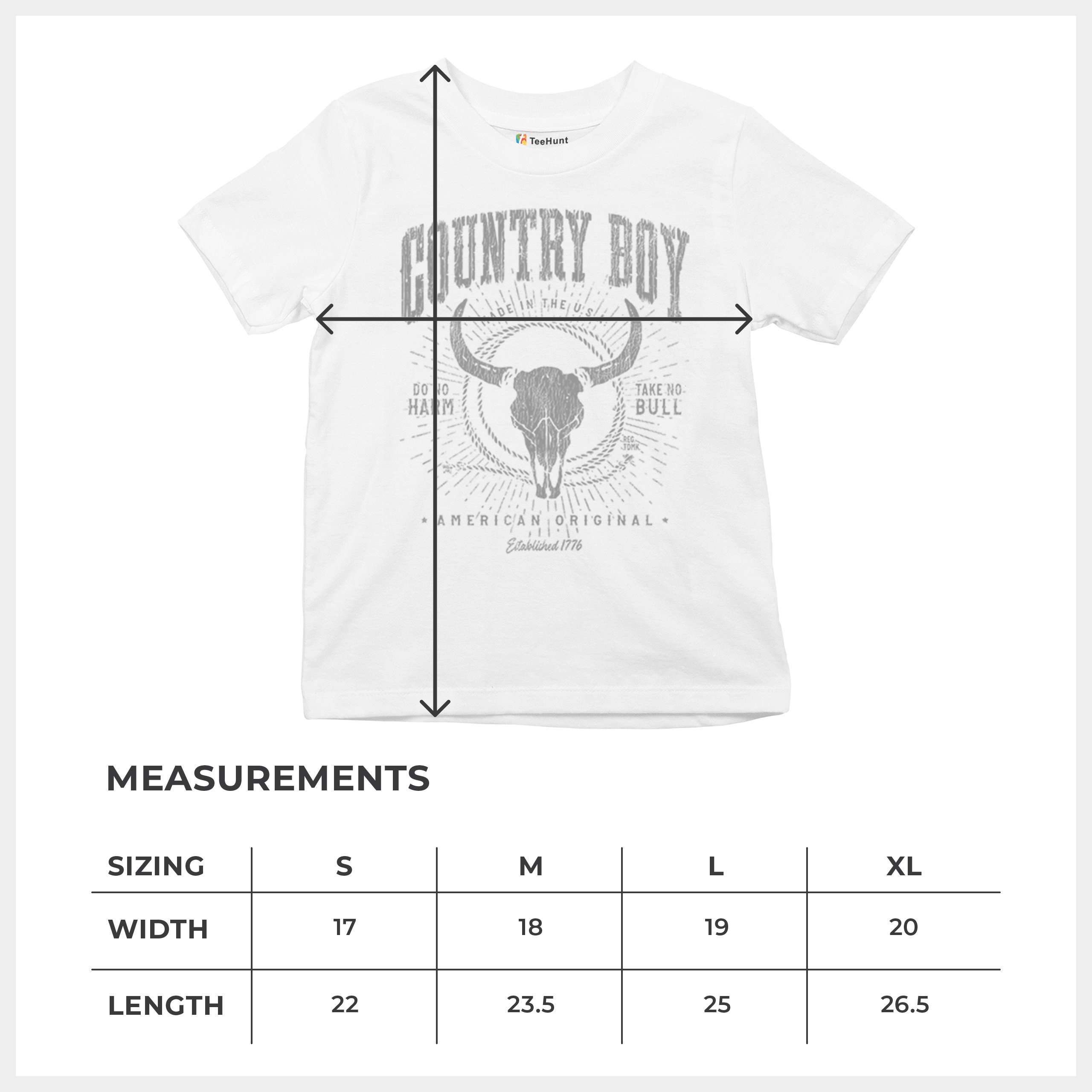 Country Boy American Original Youth T-shirt Bull Skull Country Ranch Kids - Picture 15 of 29