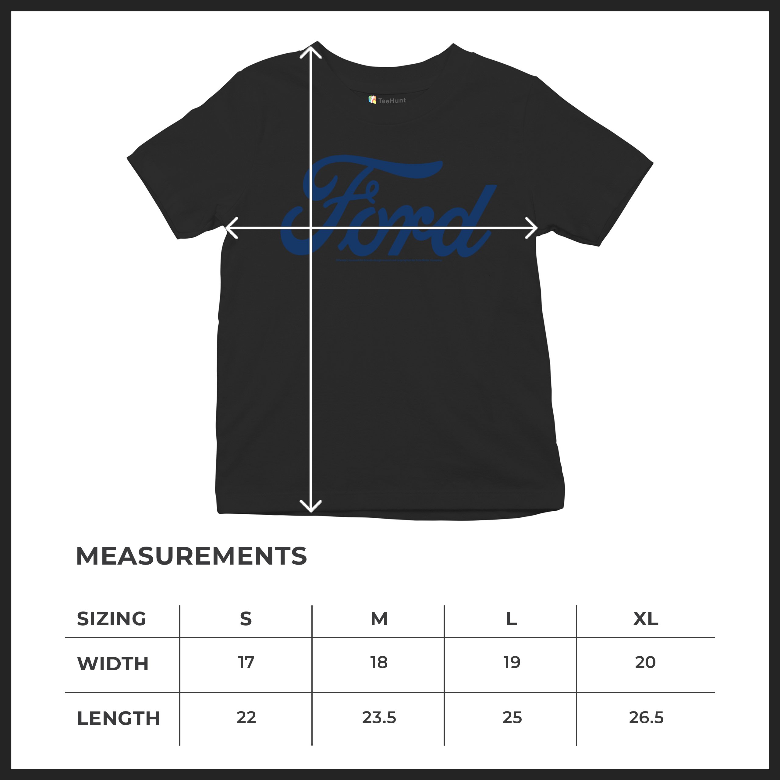 Ford Blue Logo Youth T-shirt Classic American Mustang Performance F150 Kids - Picture 8 of 43