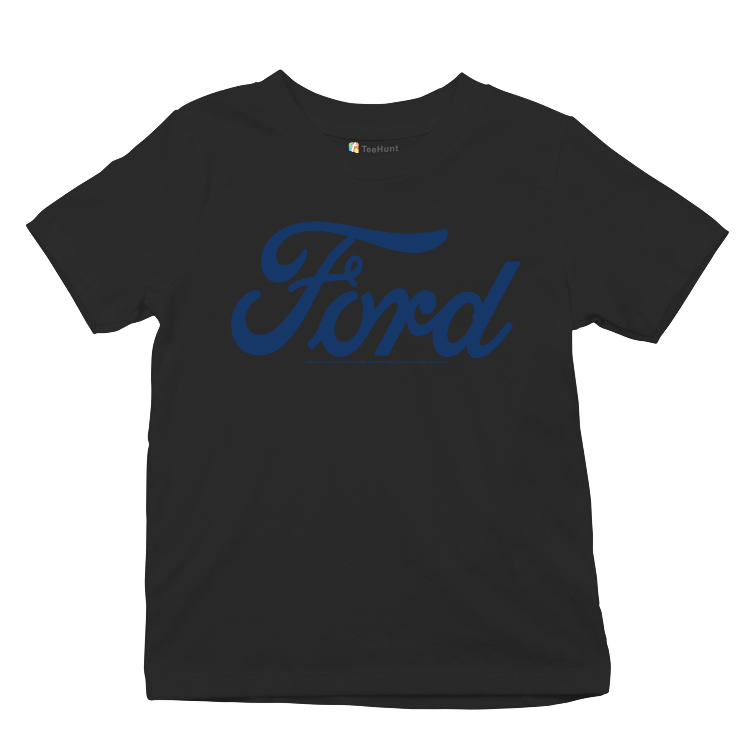 Ford Blue Logo Youth T-shirt Classic American Mustang Performance F150 Kids - Picture 6 of 43
