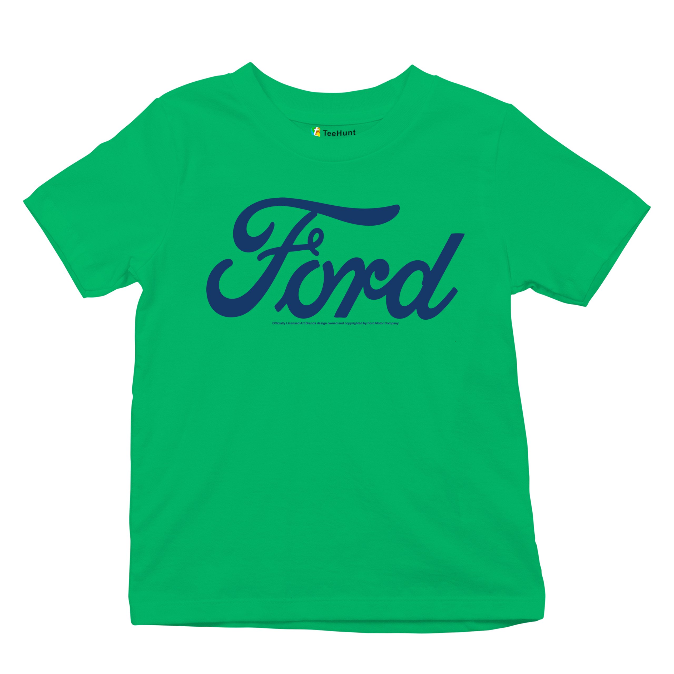 Ford Blue Logo Youth T-shirt Classic American Mustang Performance F150 Kids - Picture 34 of 43