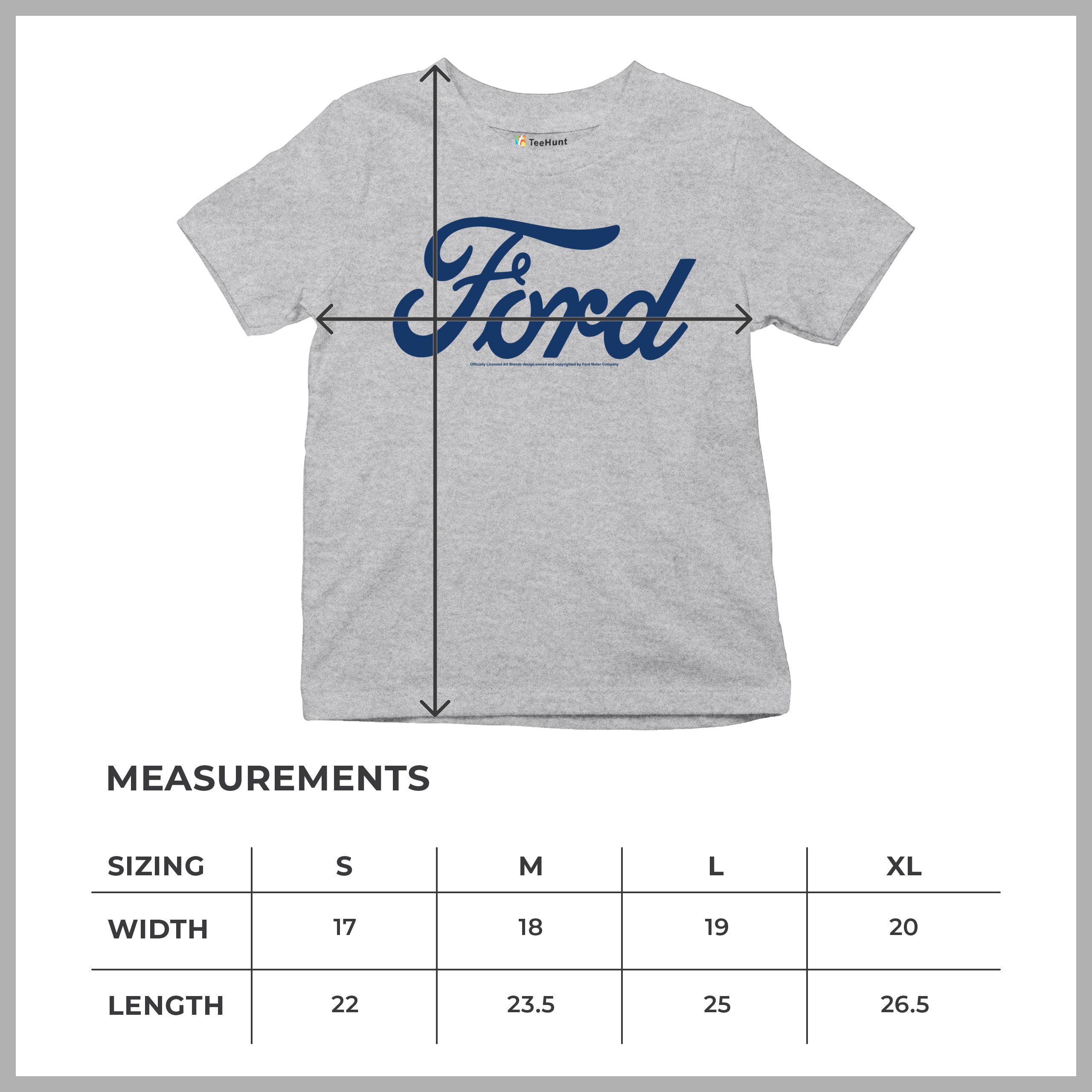 Ford Blue Logo Youth T-shirt Classic American Mustang Performance F150 Kids - Picture 15 of 43