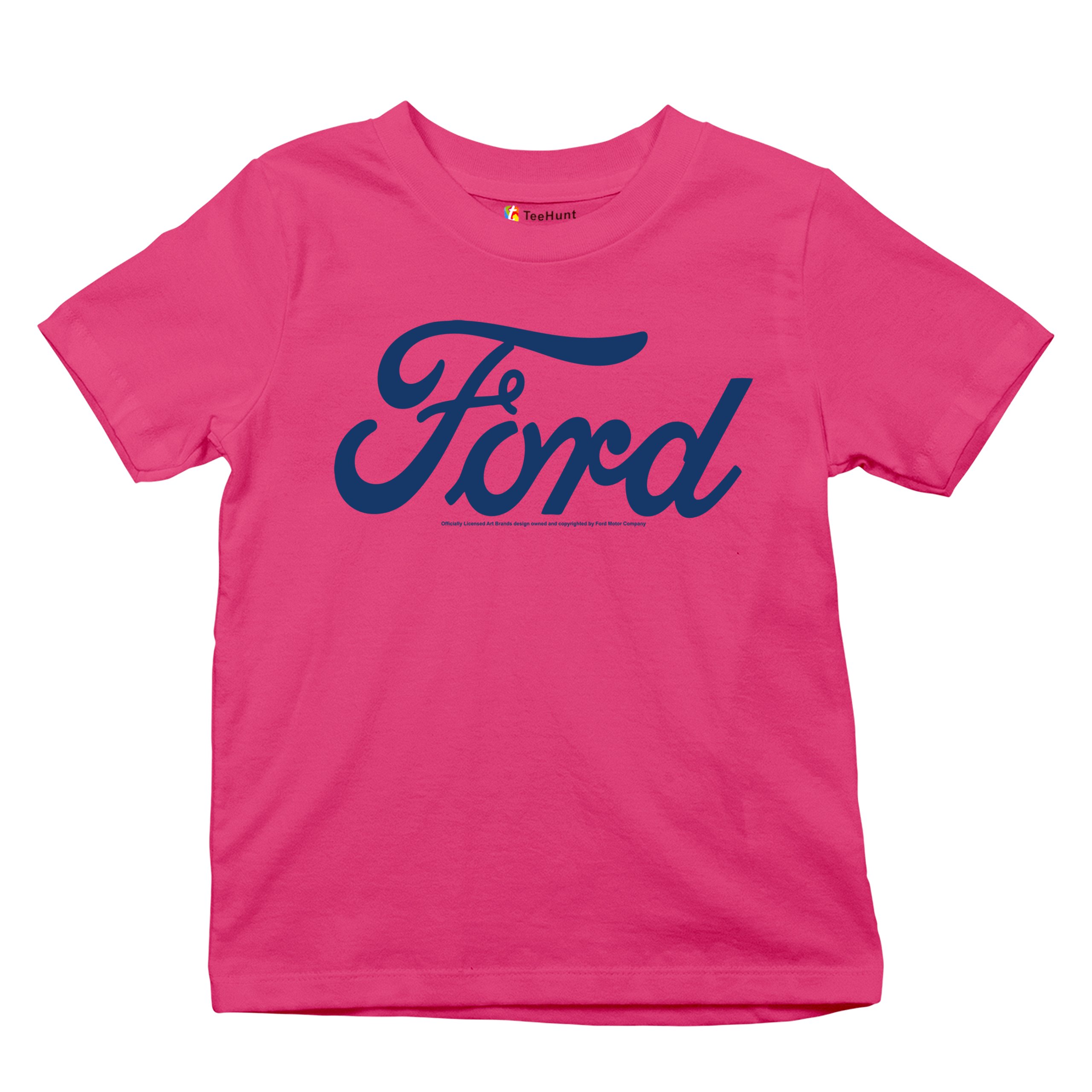 Ford Blue Logo Youth T-shirt Classic American Mustang Performance F150 Kids - Picture 41 of 43