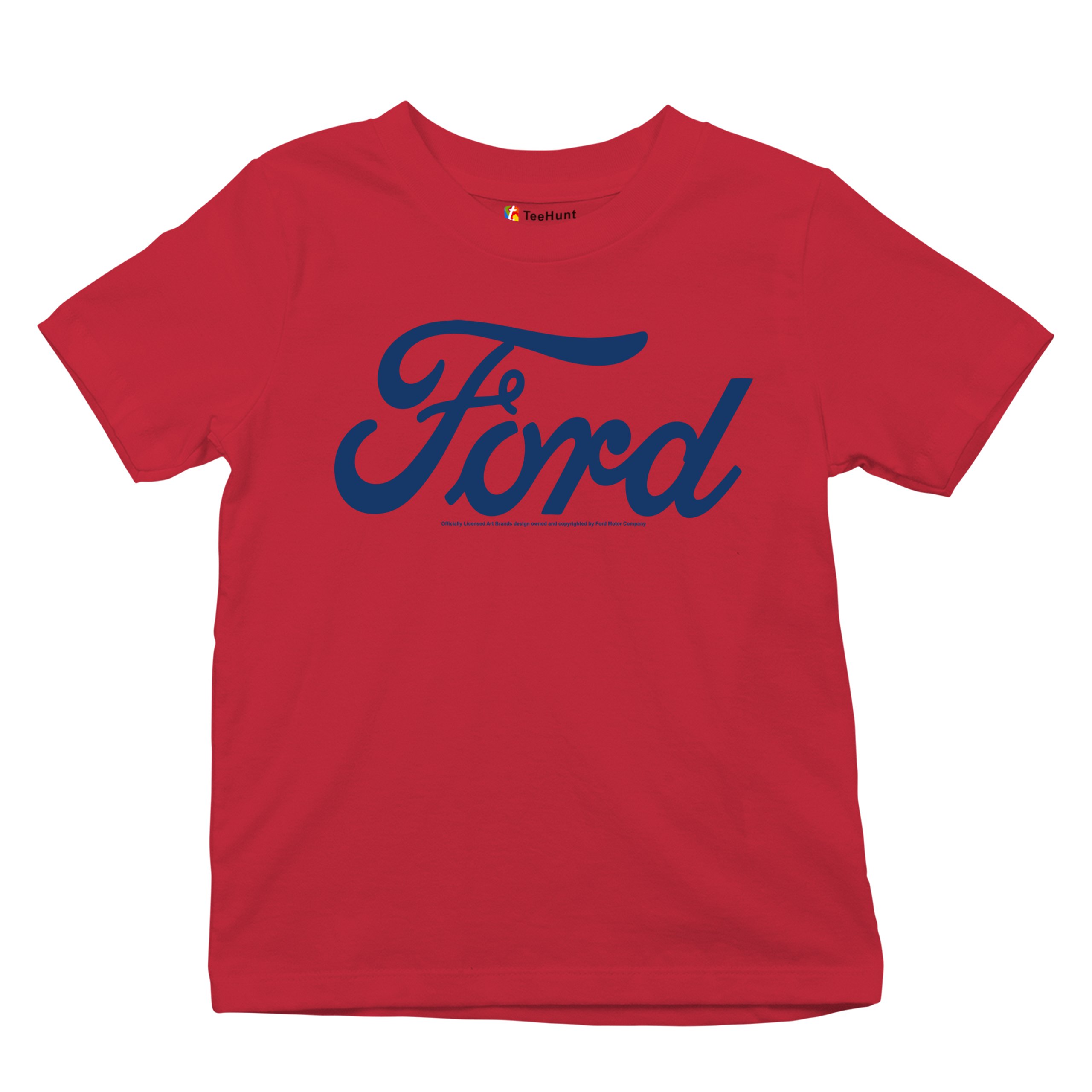 Ford Blue Logo Youth T-shirt Classic American Mustang Performance F150 Kids - Picture 20 of 43
