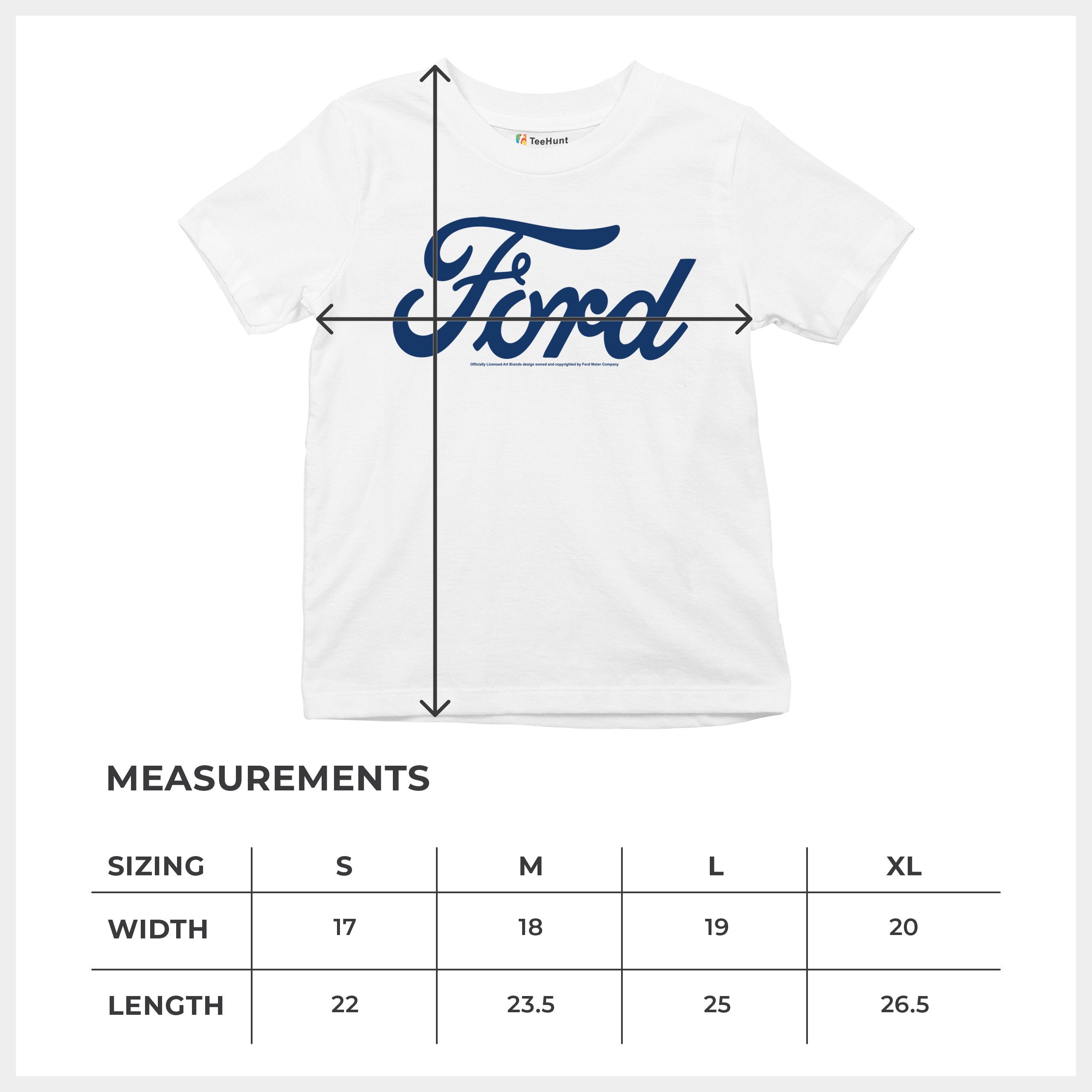 Ford Blue Logo Youth T-shirt Classic American Mustang Performance F150 Kids - Picture 29 of 43