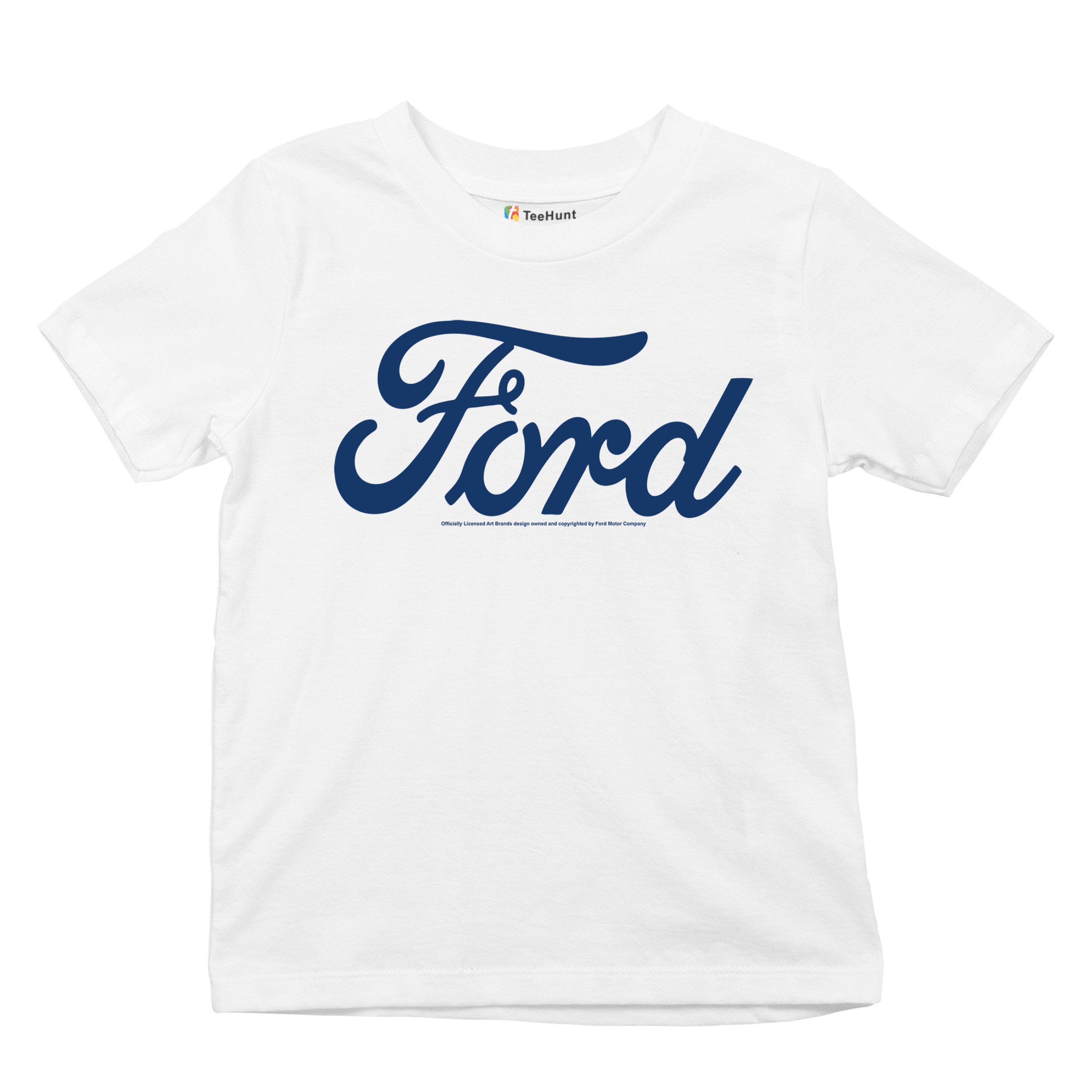 Ford Blue Logo Youth T-shirt Classic American Mustang Performance F150 Kids - Picture 27 of 43