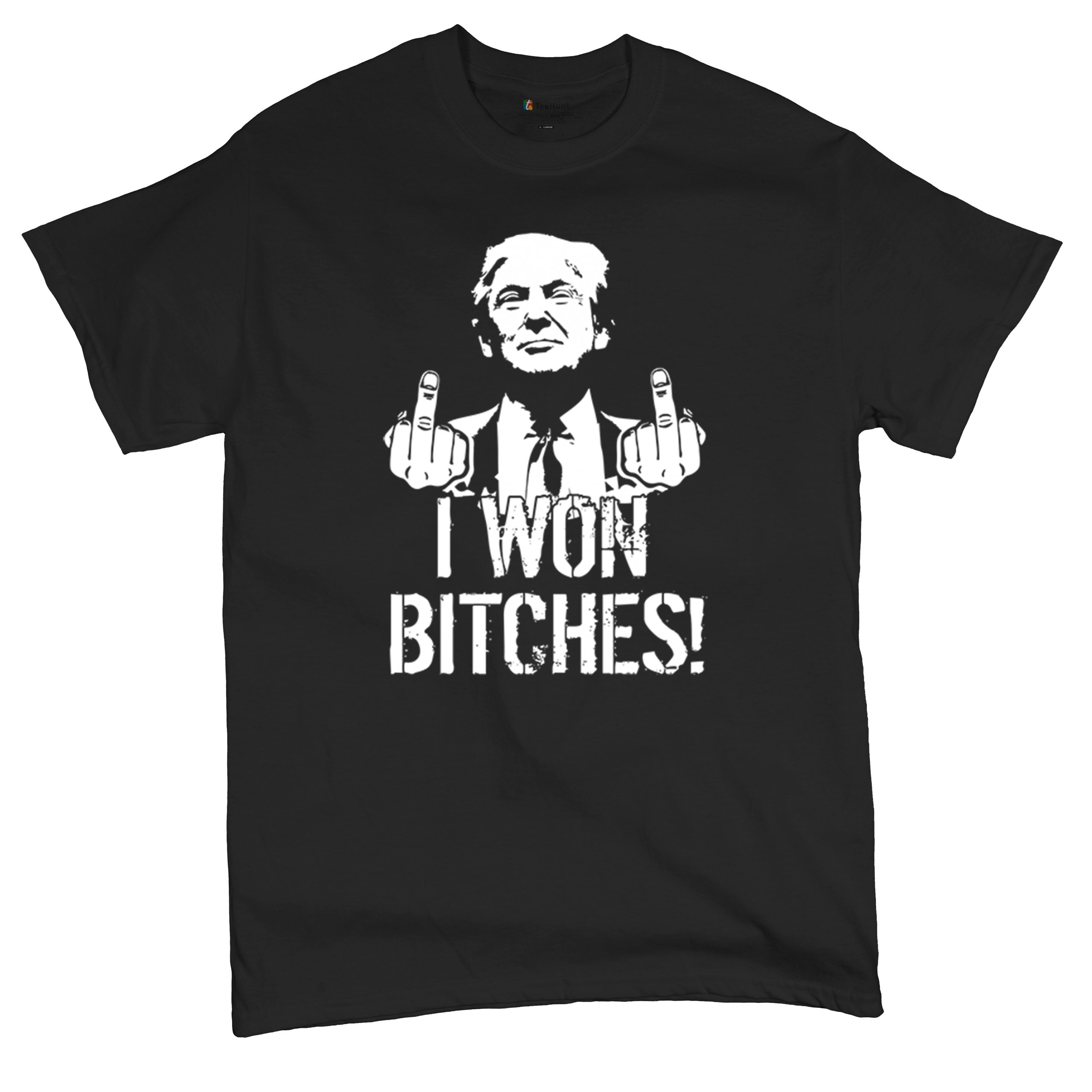 I Won - 47th President Donald Trump 2024 T-shirt Funny MAGA Fingers Men's Tee - Picture 6 of 71