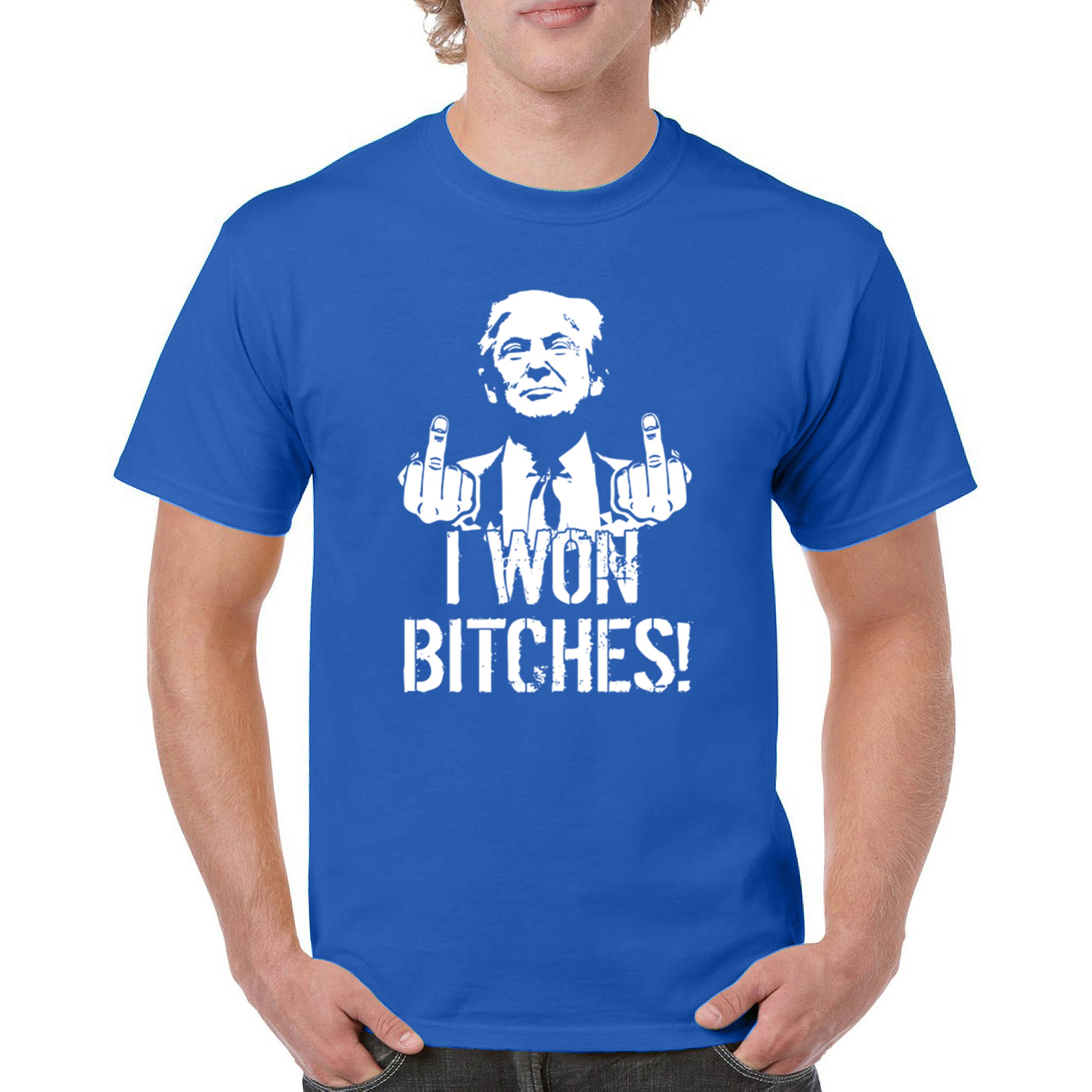 I Won - 47th President Donald Trump 2024 T-shirt Funny MAGA Fingers Men's Tee - Picture 65 of 71