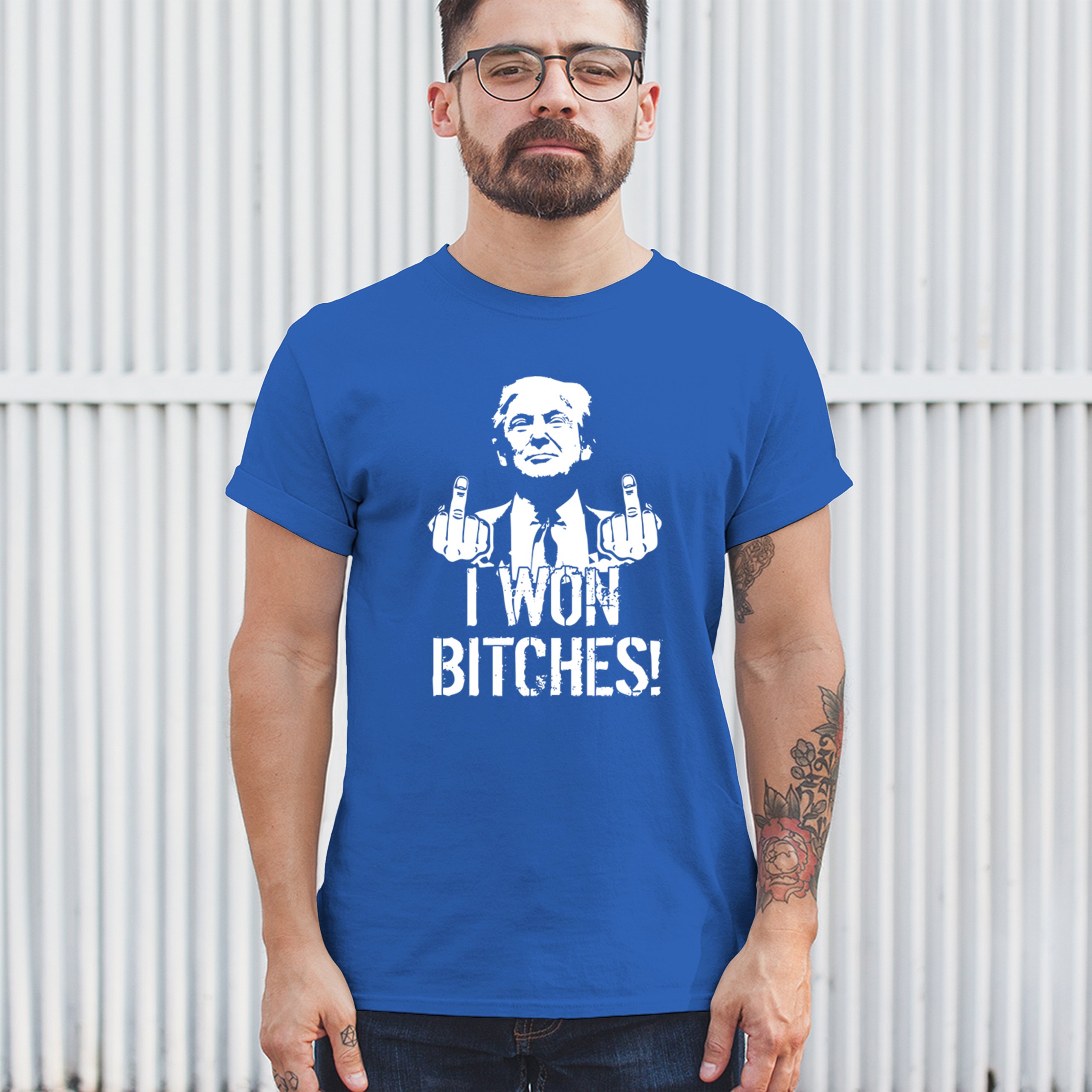 I Won - 47th President Donald Trump 2024 T-shirt Funny MAGA Fingers Men's Tee - Picture 68 of 71