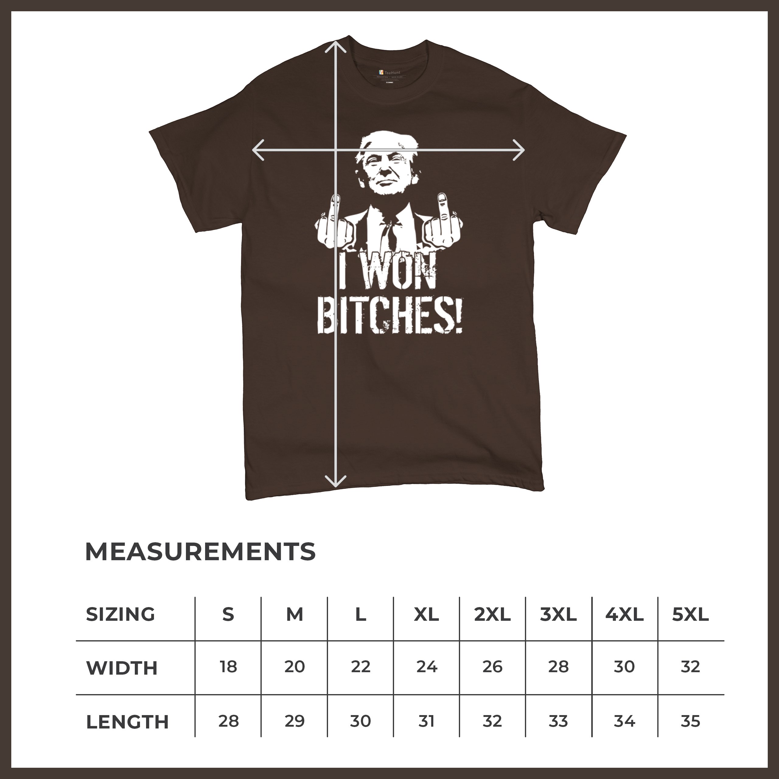 I Won - 47th President Donald Trump 2024 T-shirt Funny MAGA Fingers Men's Tee - Picture 50 of 71