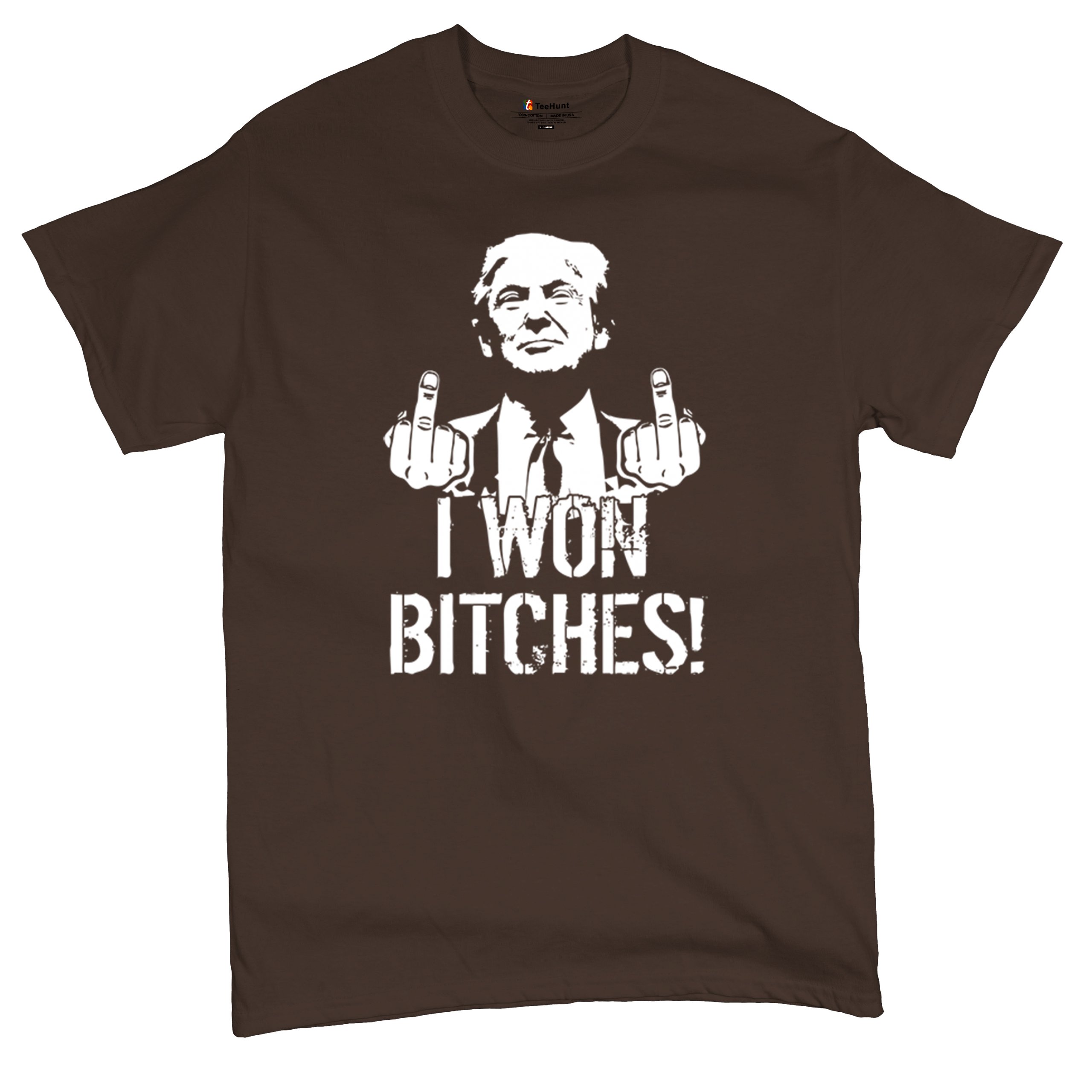 I Won - 47th President Donald Trump 2024 T-shirt Funny MAGA Fingers Men's Tee - Picture 48 of 71