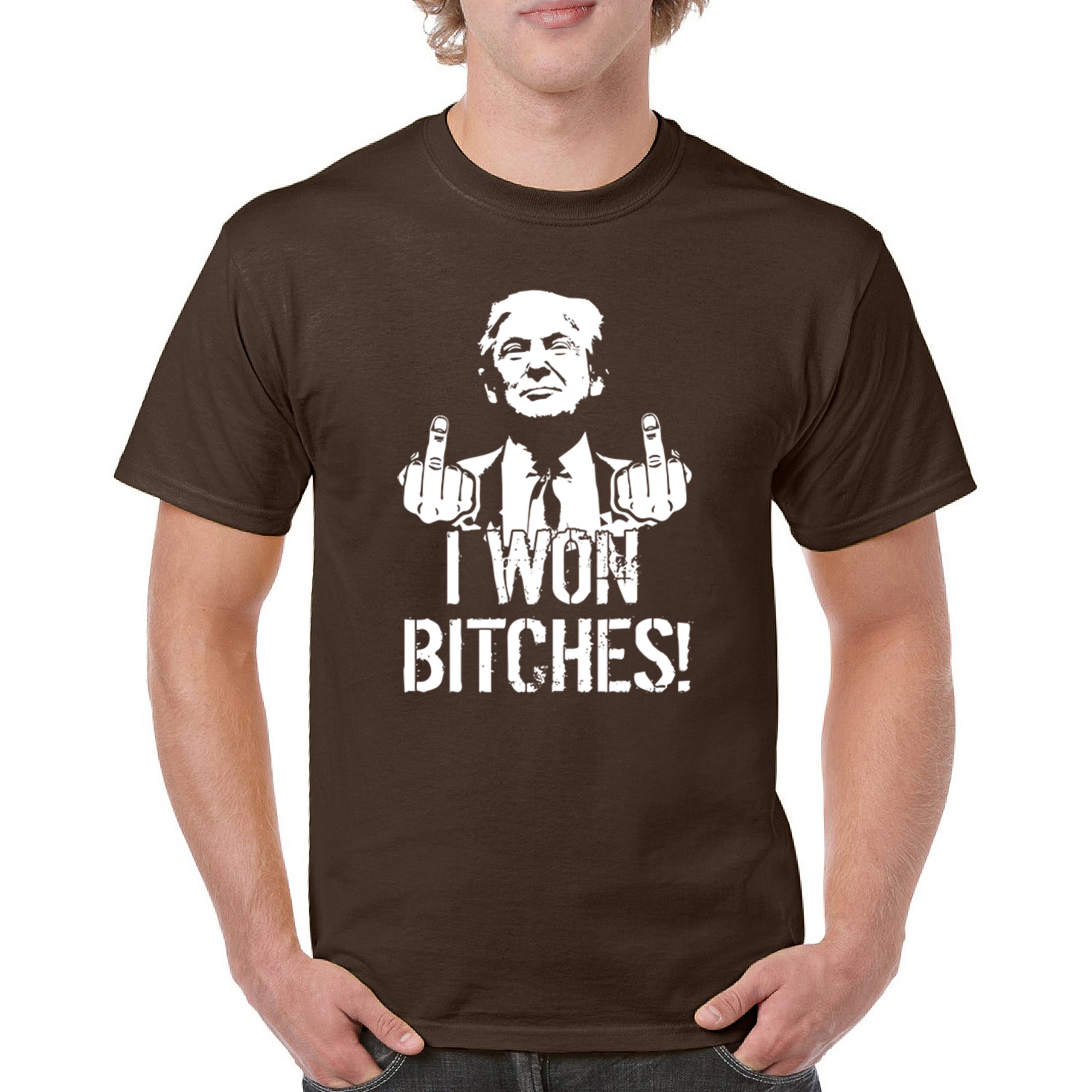 I Won - 47th President Donald Trump 2024 T-shirt Funny MAGA Fingers Men's Tee - Picture 44 of 71