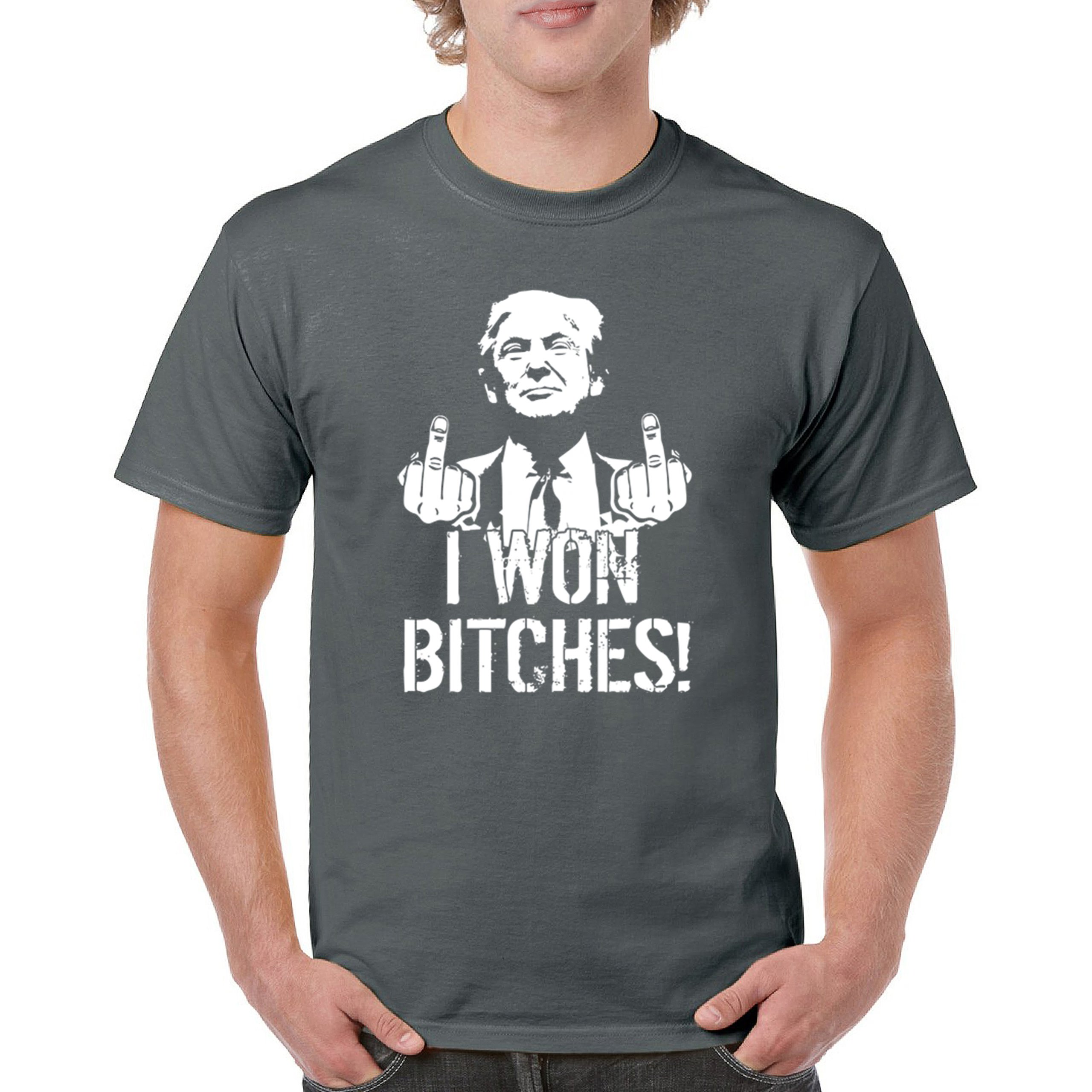 I Won - 47th President Donald Trump 2024 T-shirt Funny MAGA Fingers Men's Tee - Picture 51 of 71
