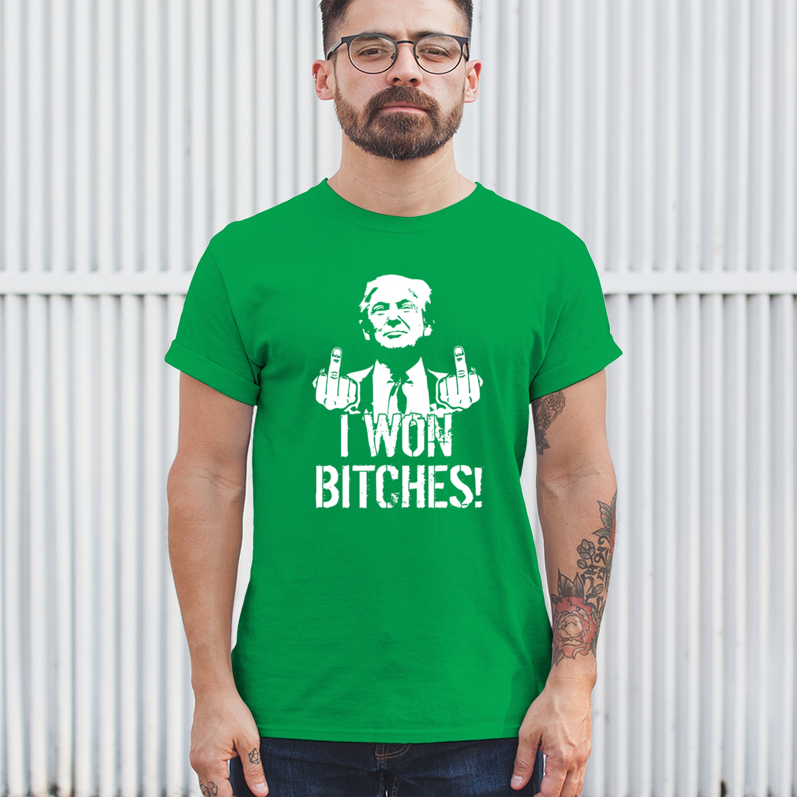 I Won - 47th President Donald Trump 2024 T-shirt Funny MAGA Fingers Men's Tee - Picture 40 of 71