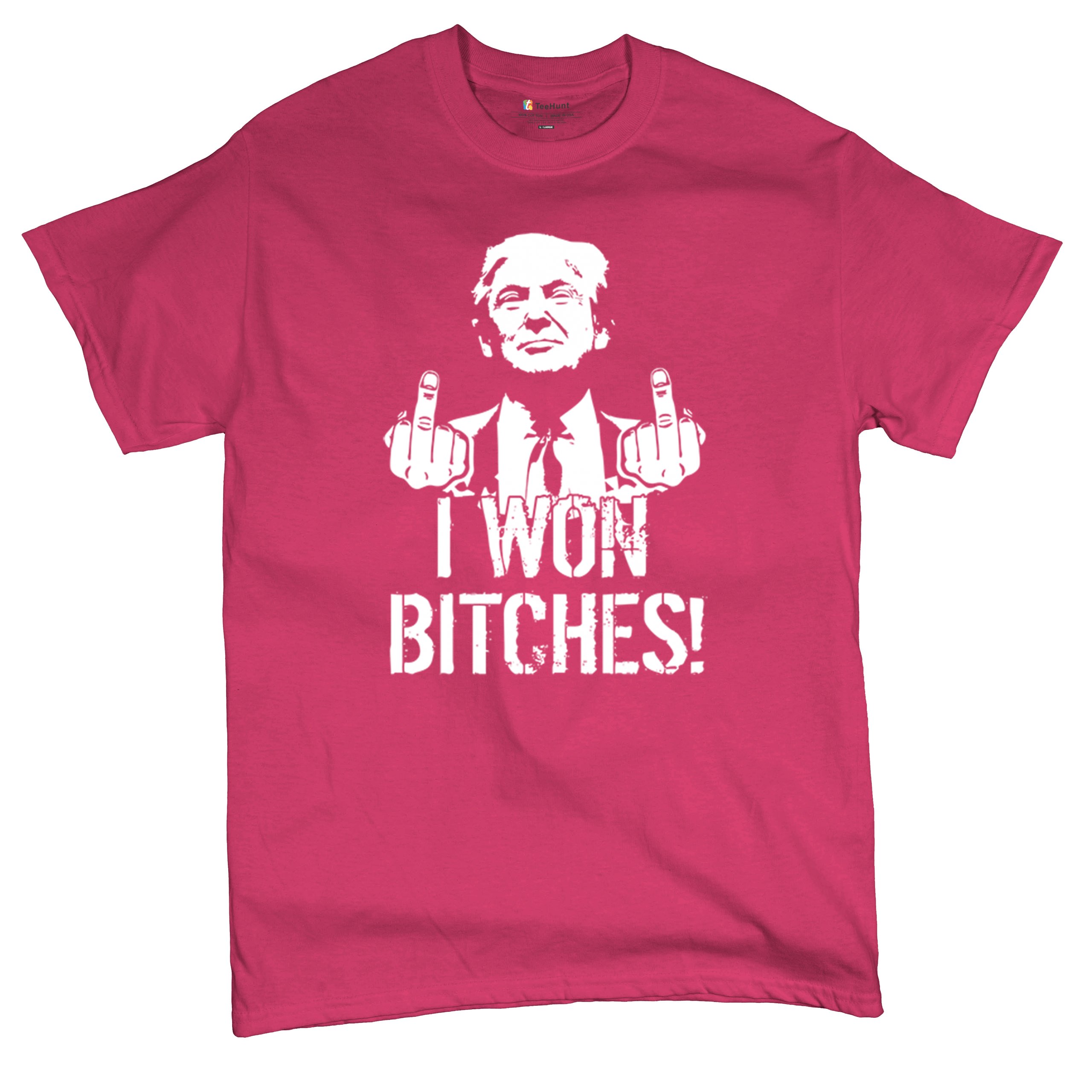 I Won - 47th President Donald Trump 2024 T-shirt Funny MAGA Fingers Men's Tee - Picture 13 of 71