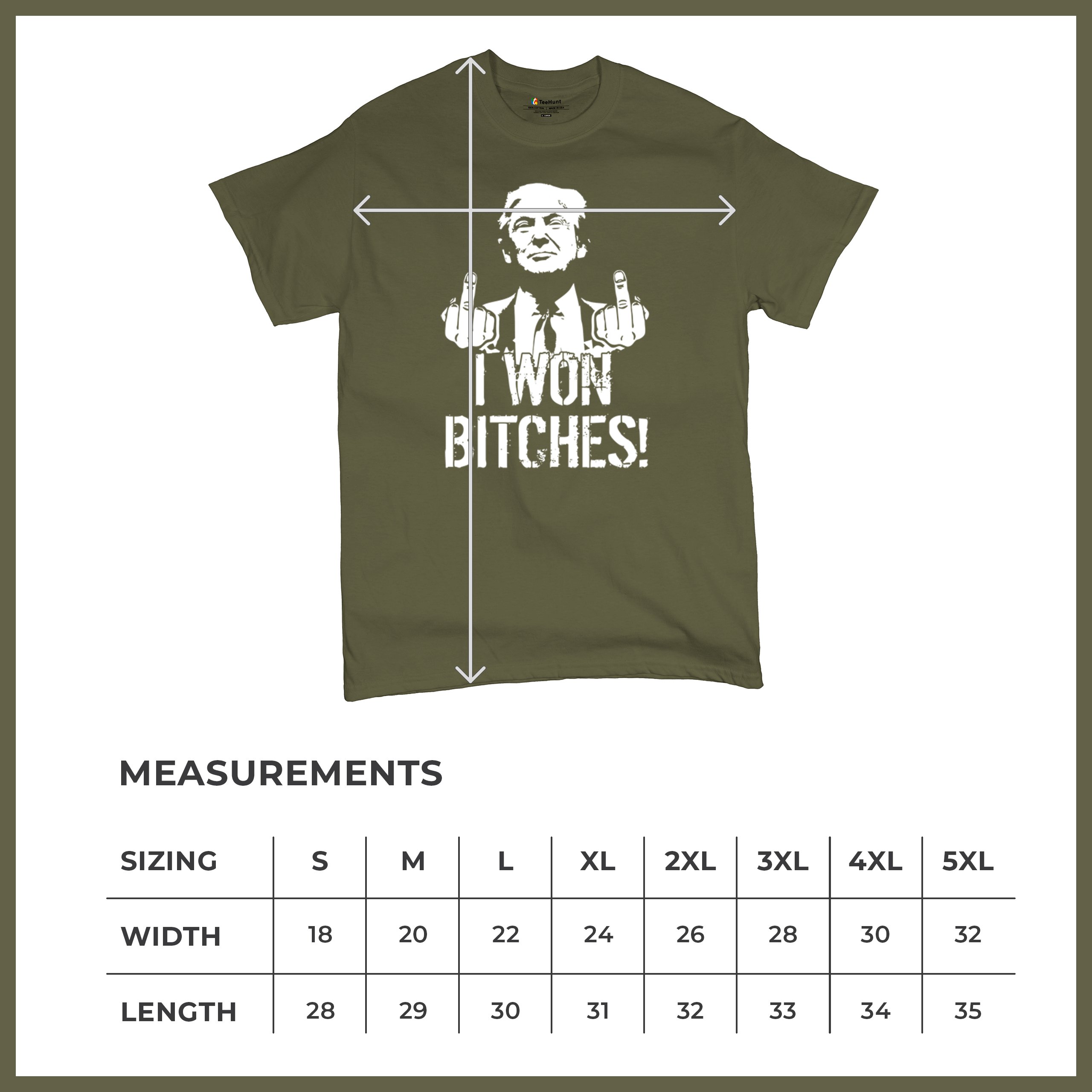 I Won - 47th President Donald Trump 2024 T-shirt Funny MAGA Fingers Men's Tee - Picture 64 of 71