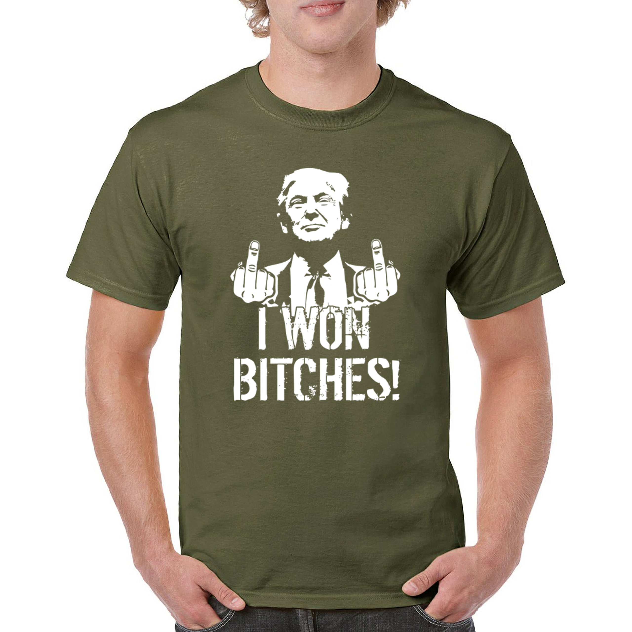 I Won - 47th President Donald Trump 2024 T-shirt Funny MAGA Fingers Men's Tee - Picture 58 of 71