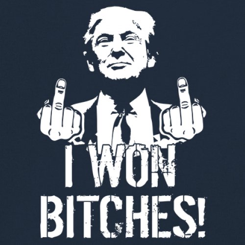 I Won - 47th President Donald Trump 2024 T-shirt Funny MAGA Fingers Men's Tee - Picture 32 of 71