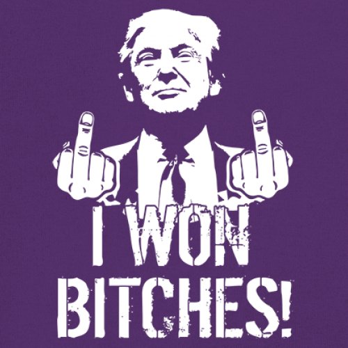 I Won - 47th President Donald Trump 2024 T-shirt Funny MAGA Fingers Men's Tee - Picture 18 of 71