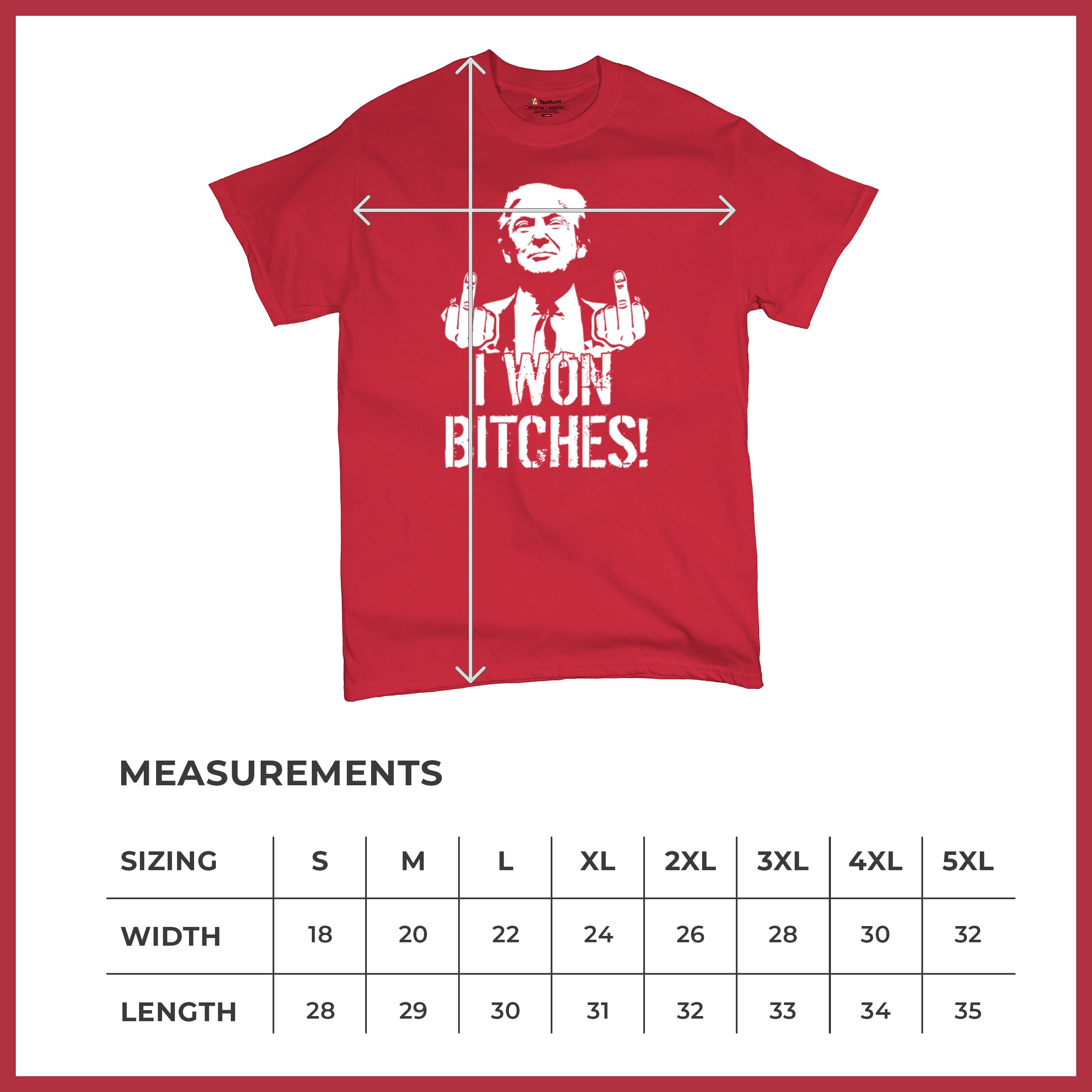 I Won - 47th President Donald Trump 2024 T-shirt Funny MAGA Fingers Men's Tee - Picture 29 of 71